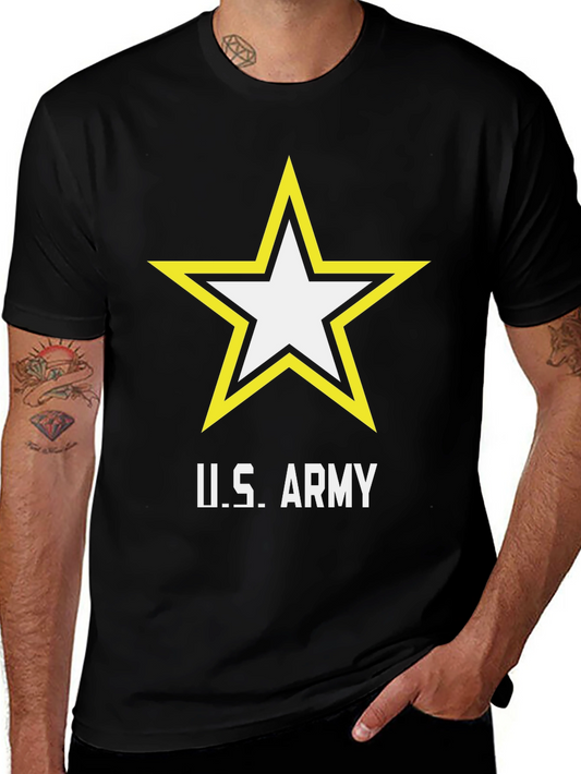U.S. Army Star Logo Black T-Shirt