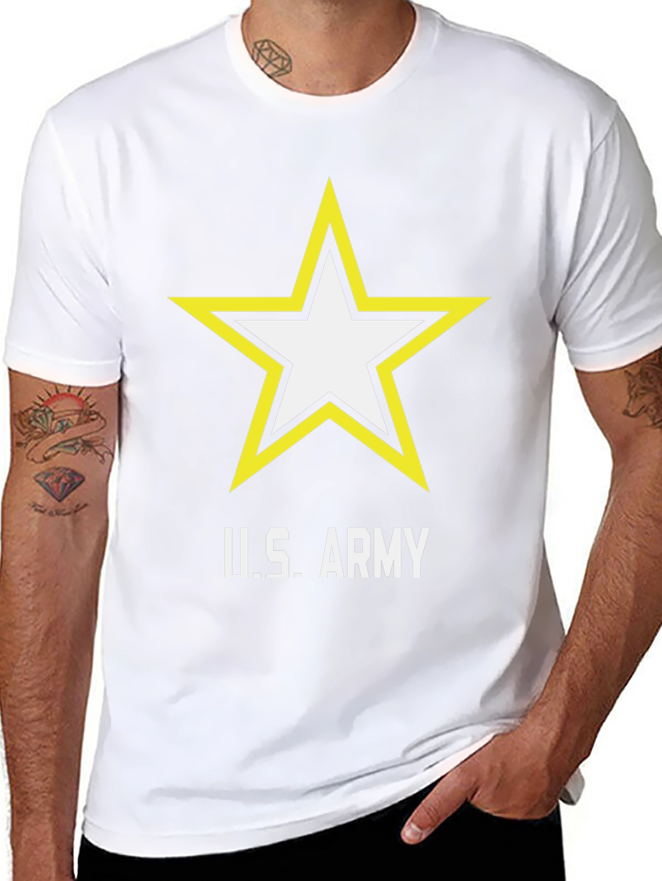 U.S. Army Star Logo Black T-Shirt
