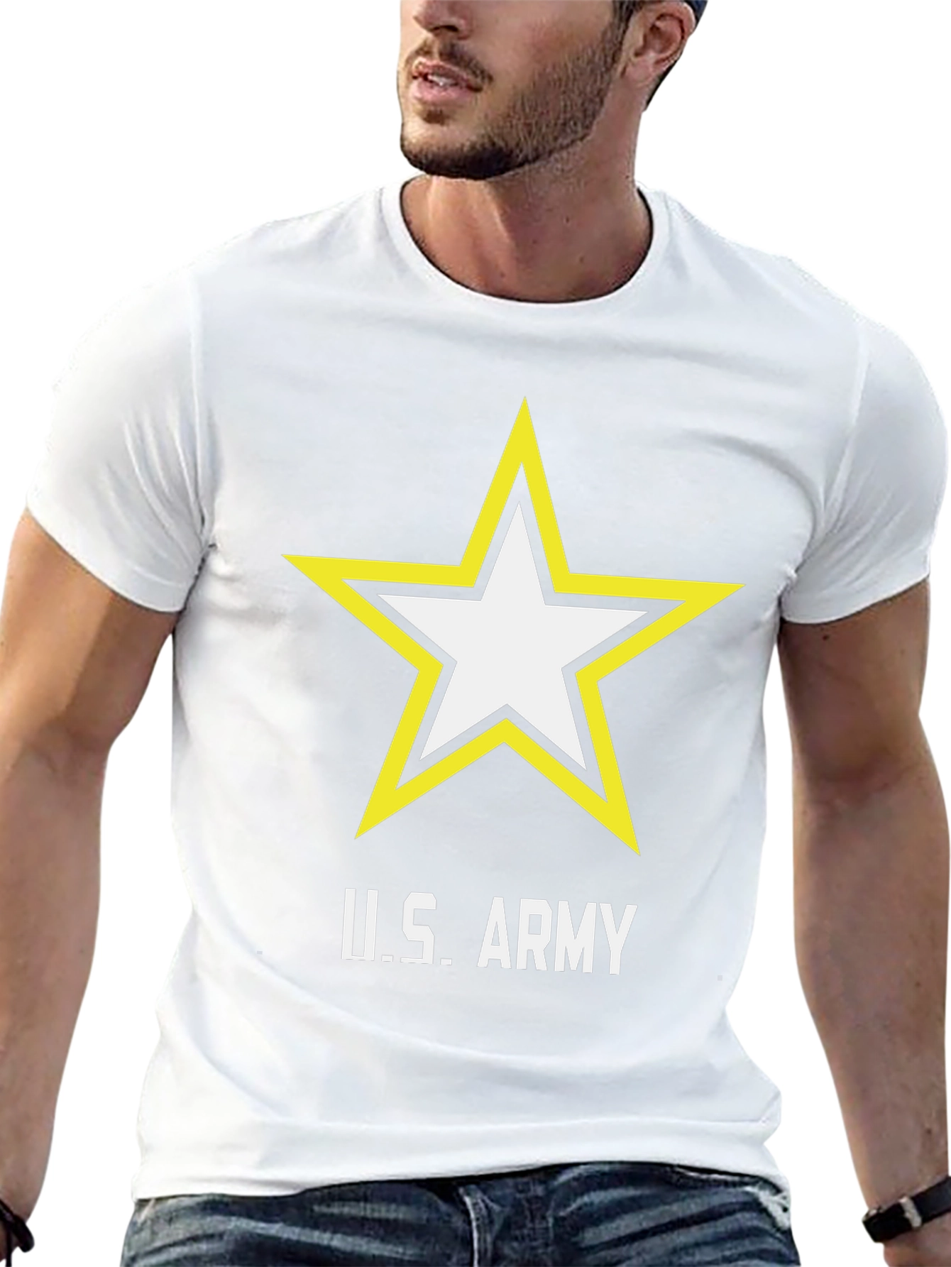 U.S. Army Star Logo Black T-Shirt