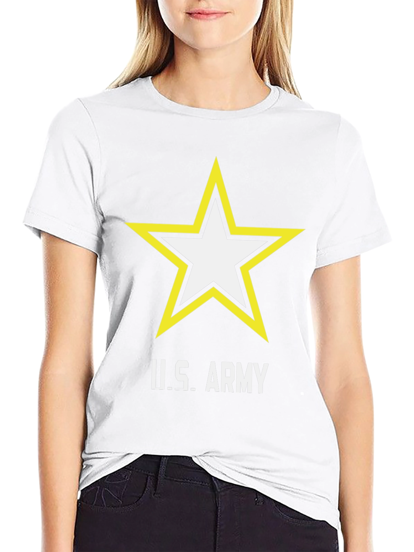 U.S. Army Star Logo Black T-Shirt