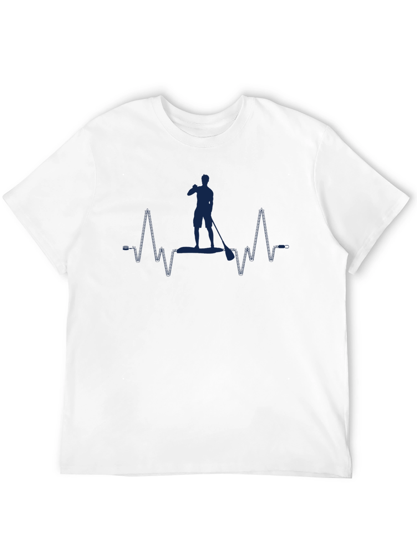 Paddle Board Heartbeat T-Shirt - Black