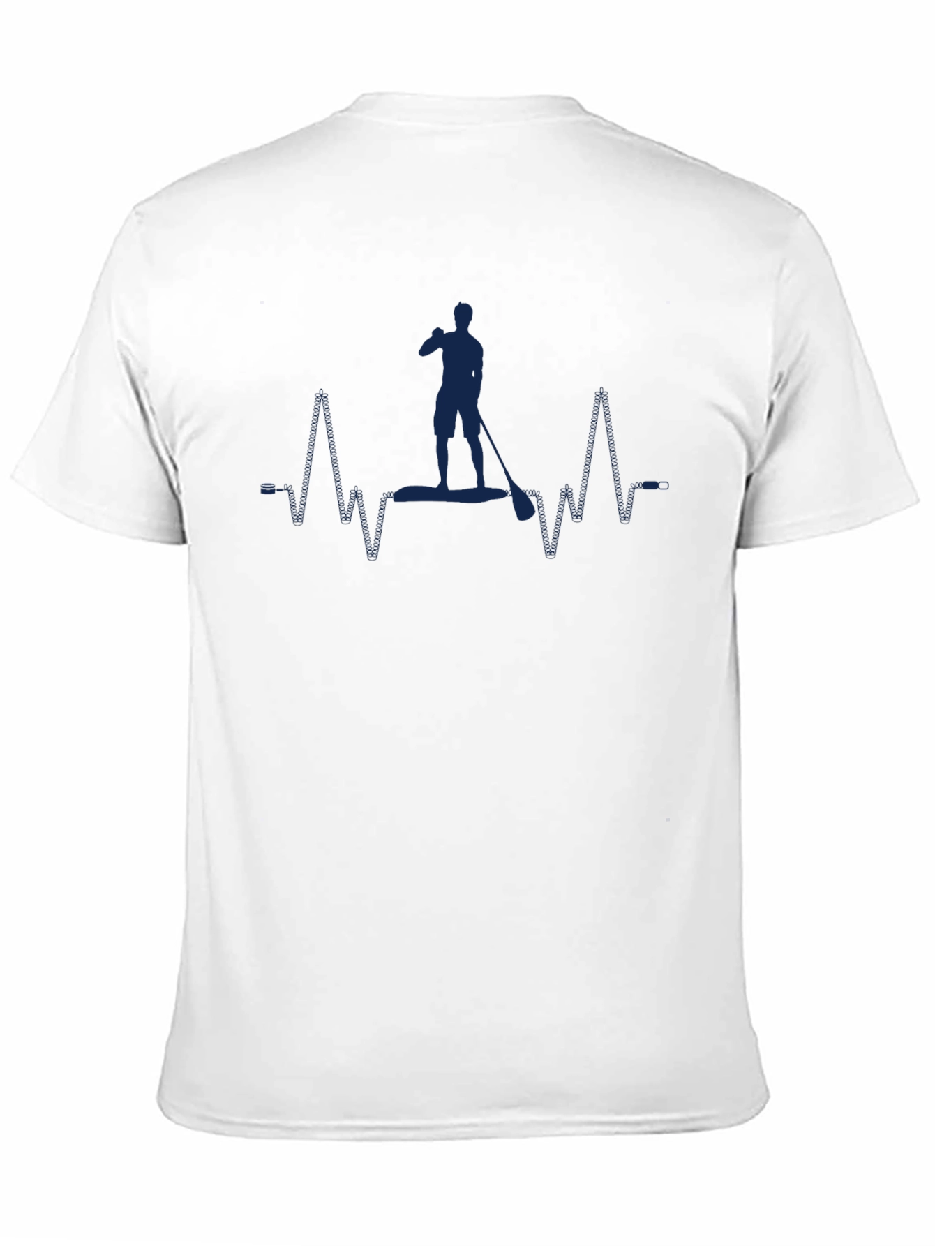 Paddle Board Heartbeat T-Shirt - Black