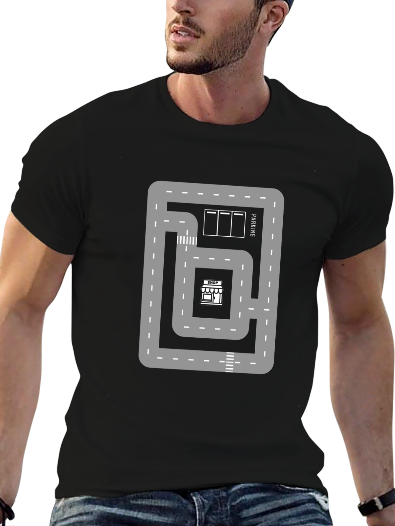 Novelty Street Route Graphic T-Shirt