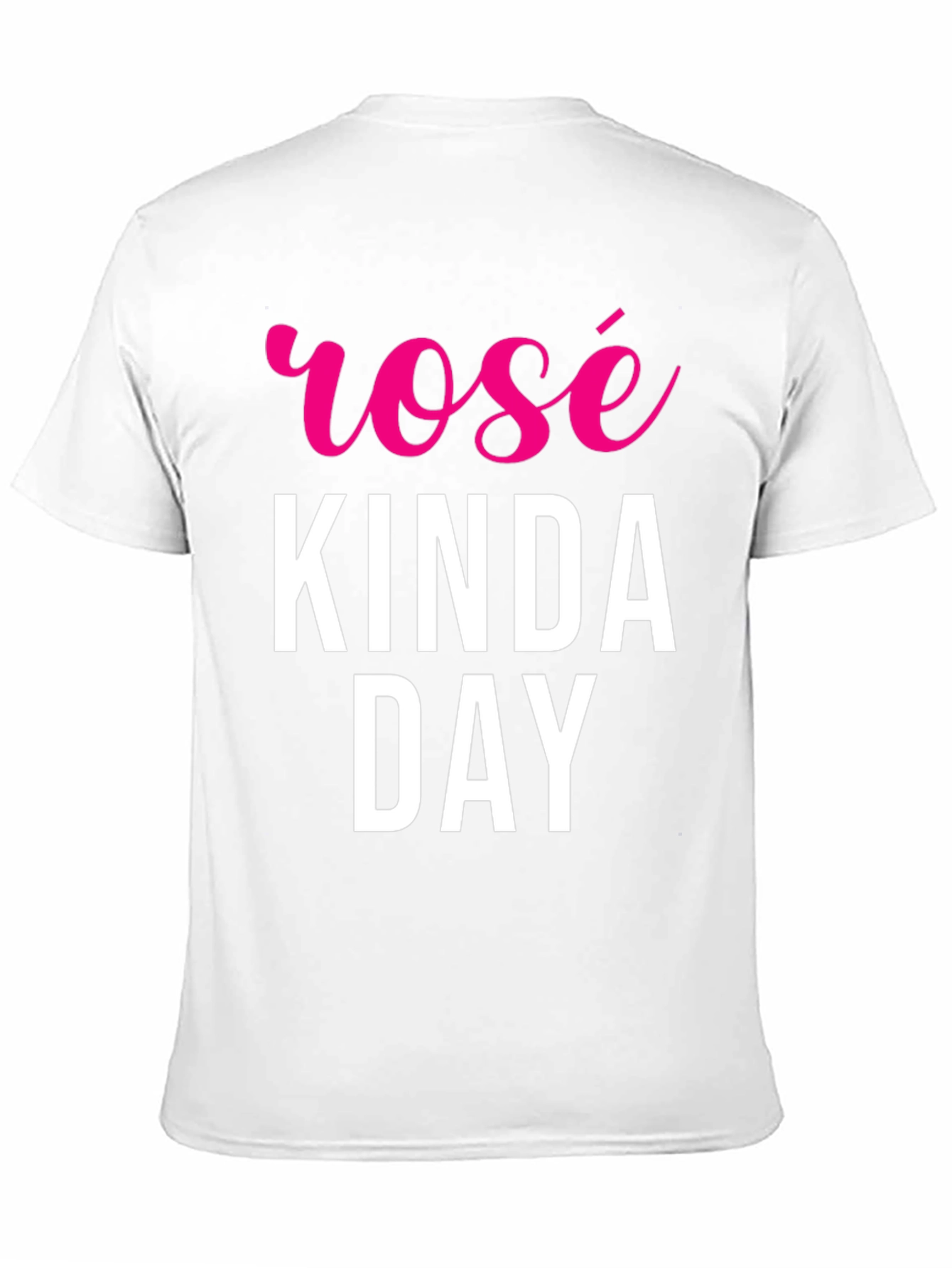 Rosé Kinda Day Black T-Shirt