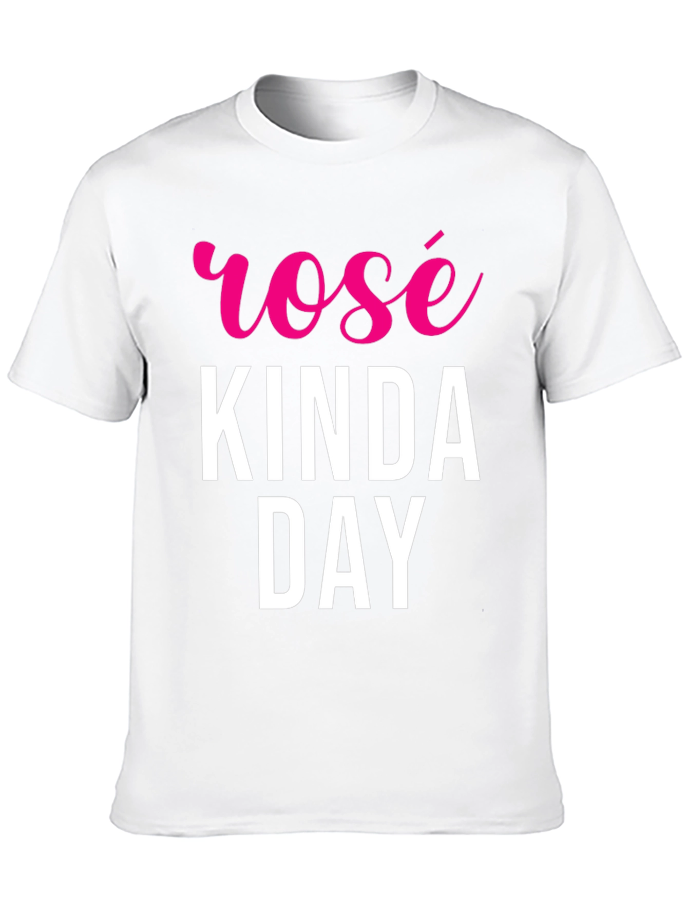 Rosé Kinda Day Black T-Shirt