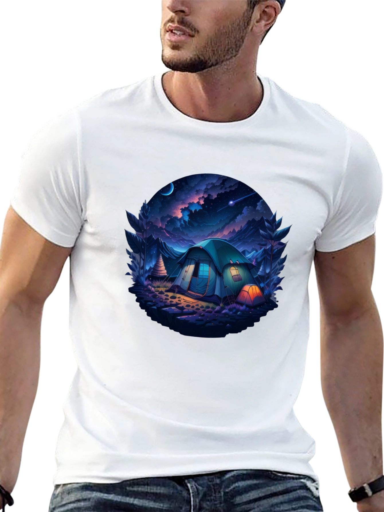 Night Campfire Graphic Tee