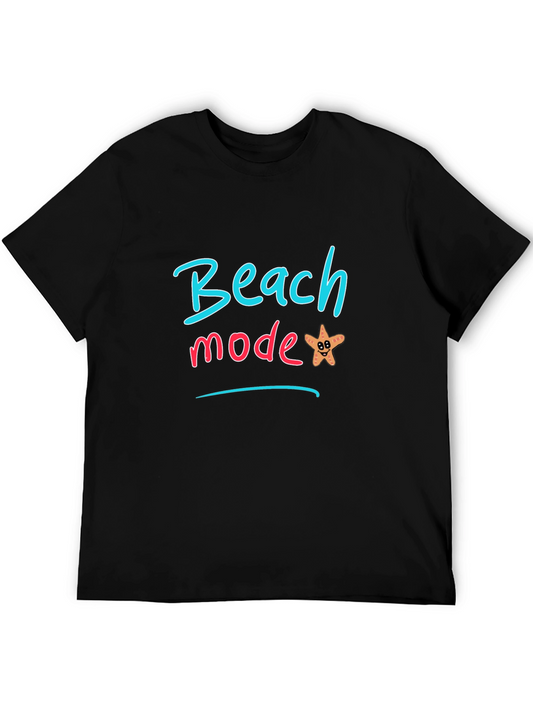 Beach Mode Black T-Shirt