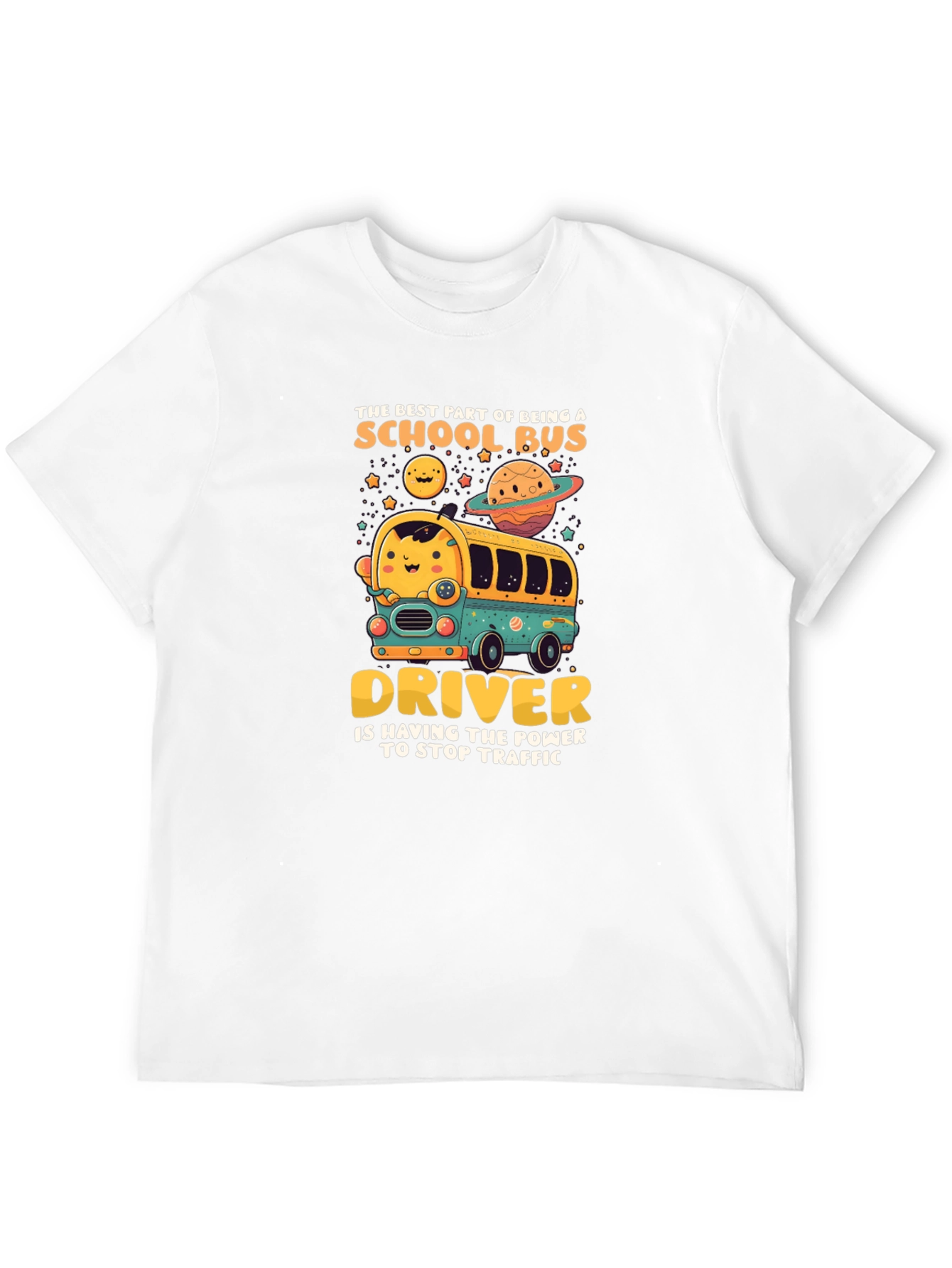 School Bus Driver T-Shirt - Stop Traffic Power!