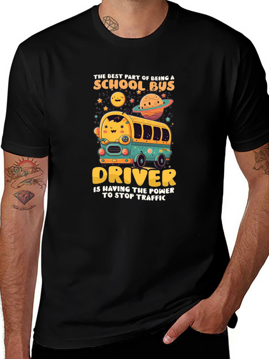 School Bus Driver T-Shirt - Stop Traffic Power!