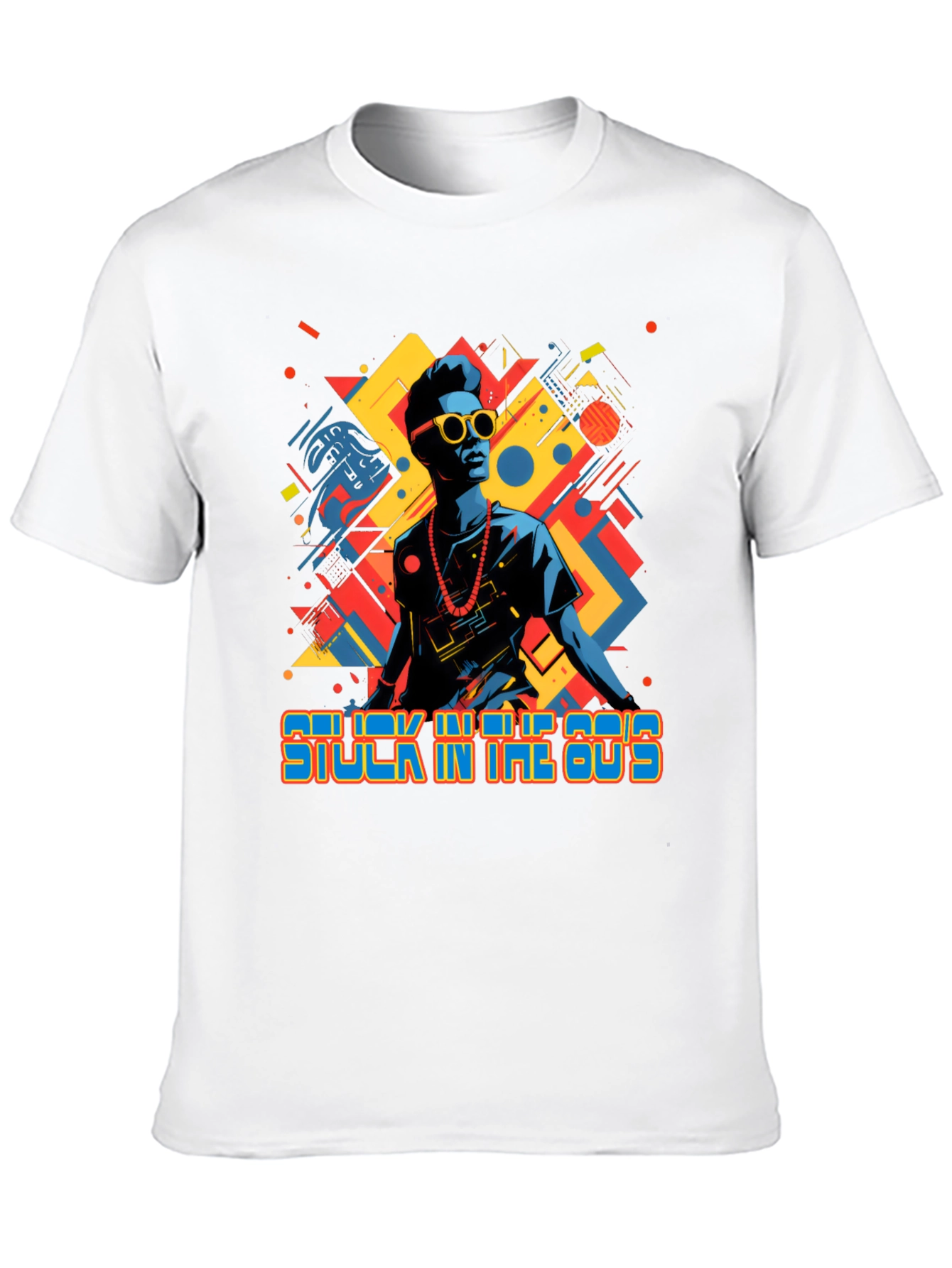 Stuck in the 80s Retro Graphic Tee - Black
