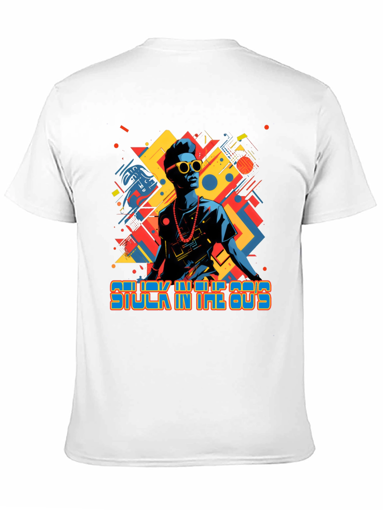 Stuck in the 80s Retro Graphic Tee - Black