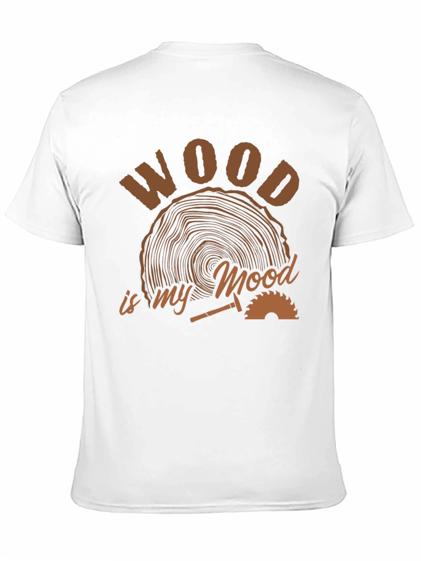 Wood is My Mood Black T-Shirt