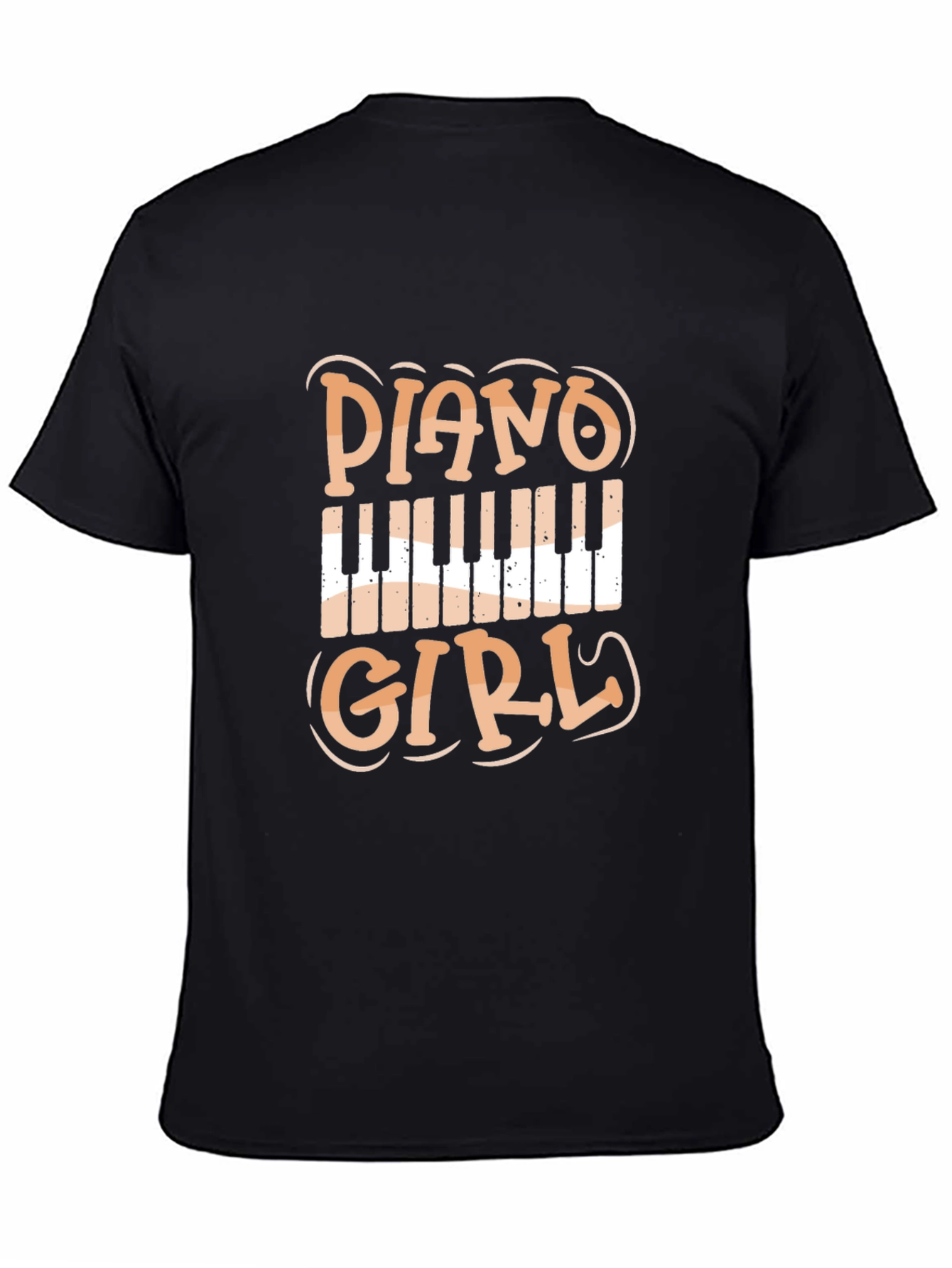 Piano Girl Graphic Tee - Musicians Style