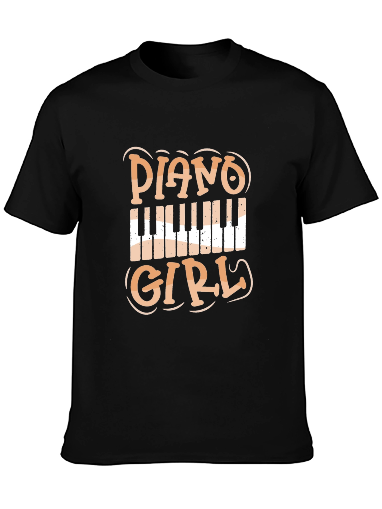Piano Girl Graphic Tee - Musicians Style