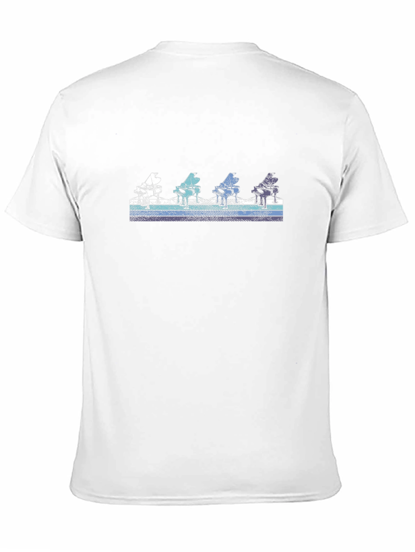 Piano Keys Black T-Shirt