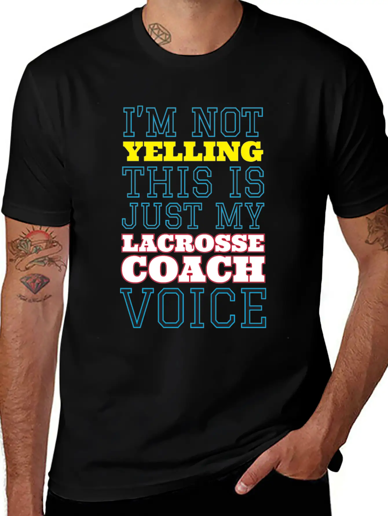 My Lacrosse Coach Voice Relaxed Everyday Tee – Lightweight And Durable Cotton