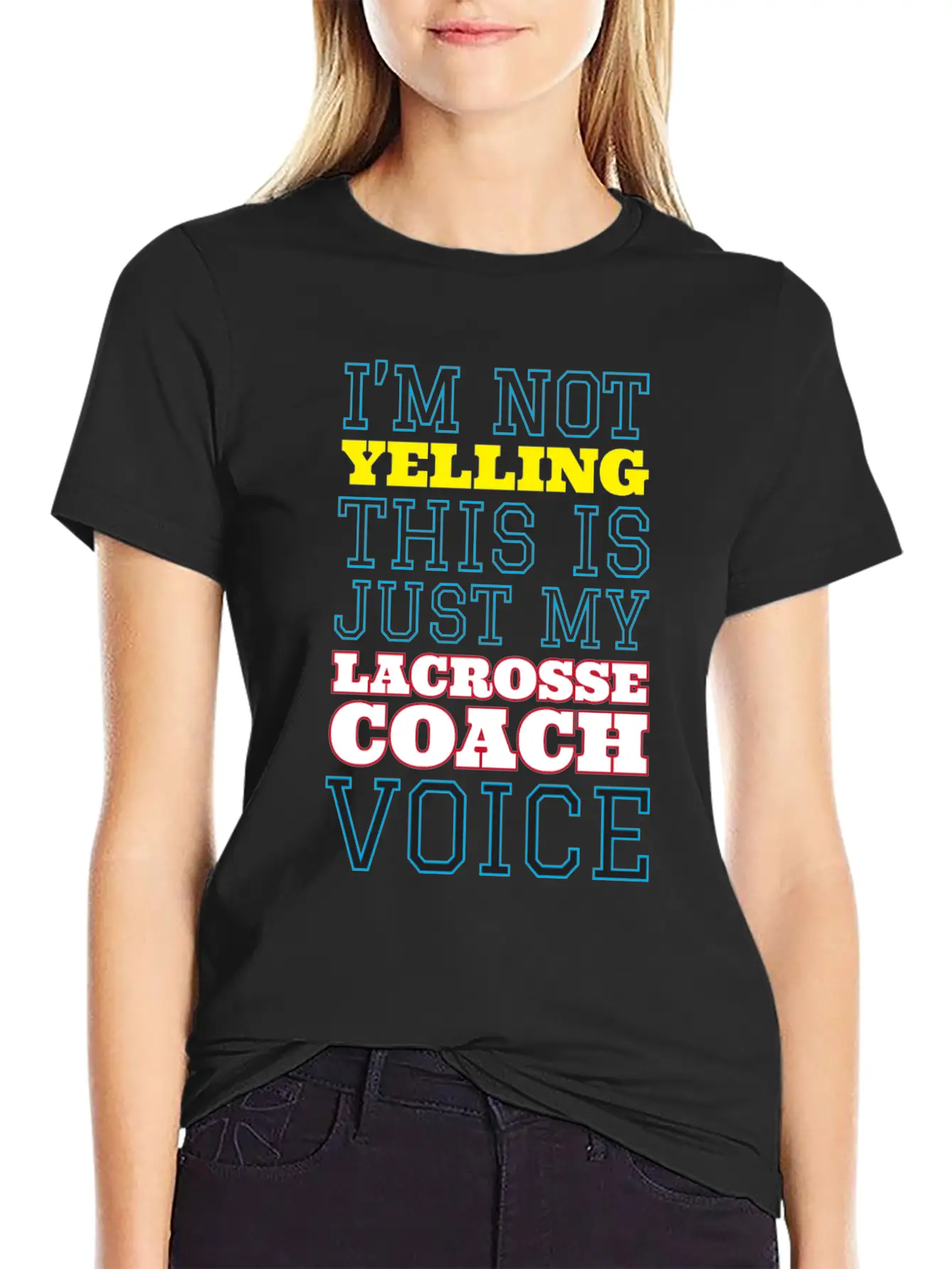 My Lacrosse Coach Voice Relaxed Everyday Tee – Lightweight And Durable Cotton