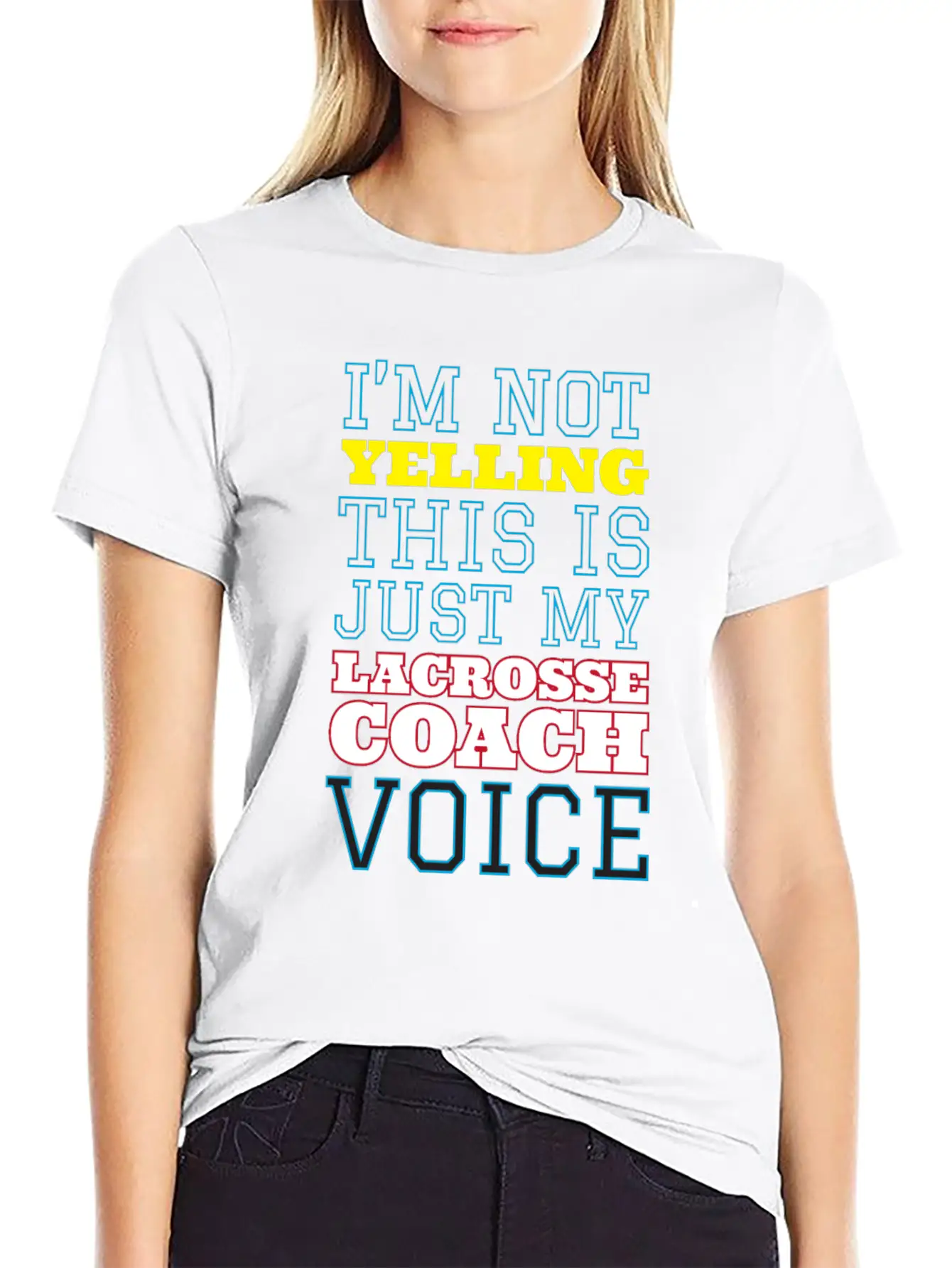 My Lacrosse Coach Voice Relaxed Everyday Tee – Lightweight And Durable Cotton