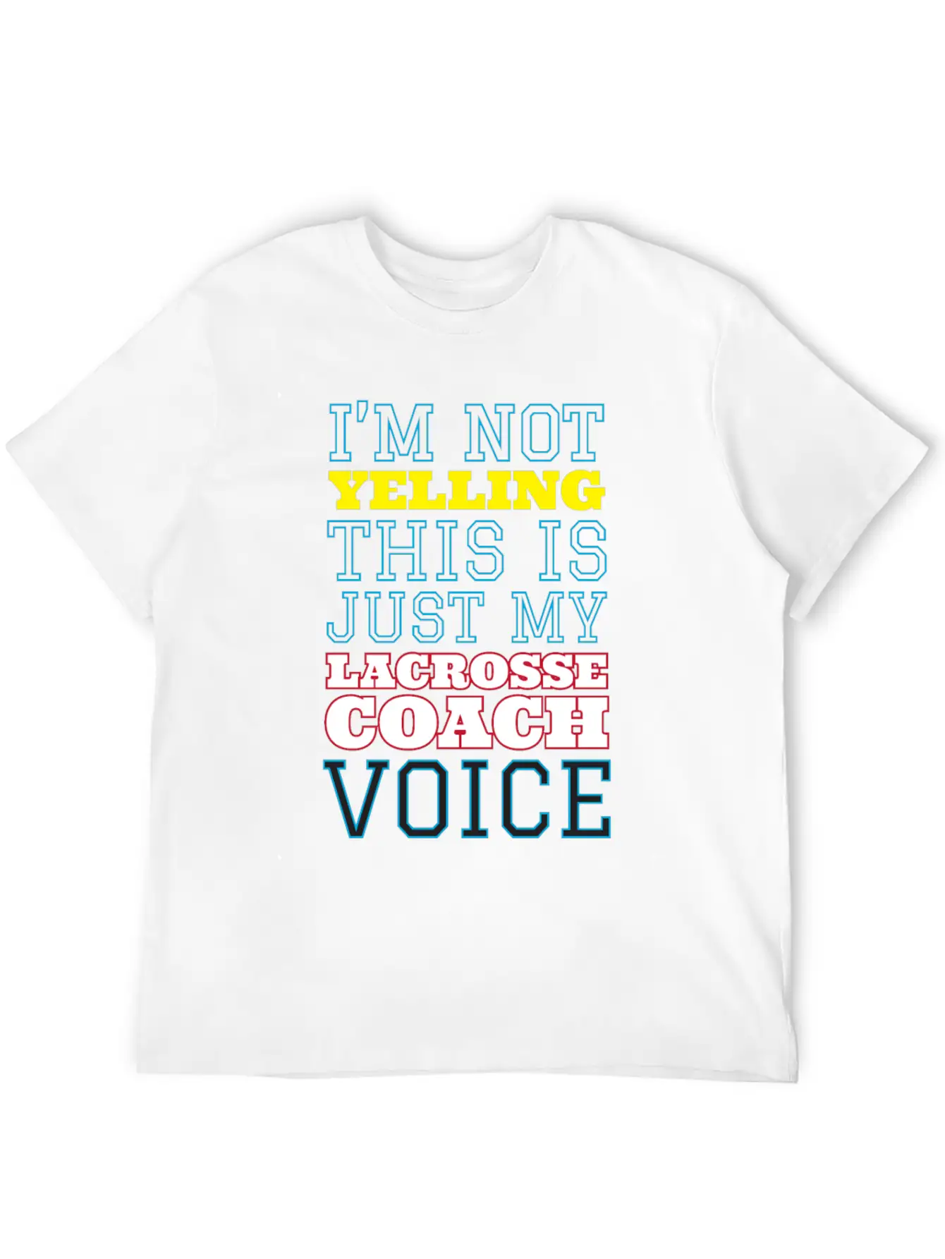 My Lacrosse Coach Voice Relaxed Everyday Tee – Lightweight And Durable Cotton