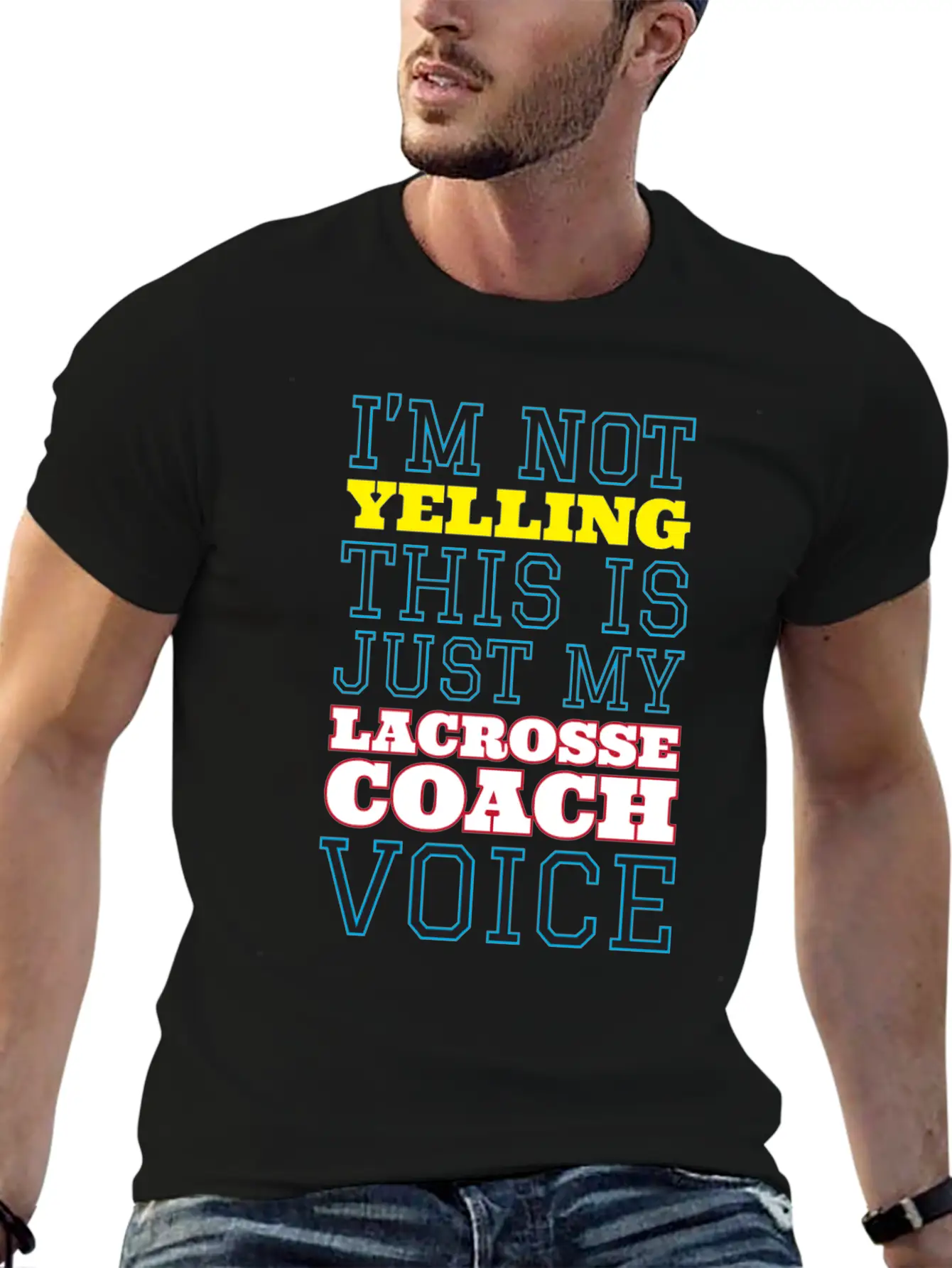 My Lacrosse Coach Voice Relaxed Everyday Tee – Lightweight And Durable Cotton