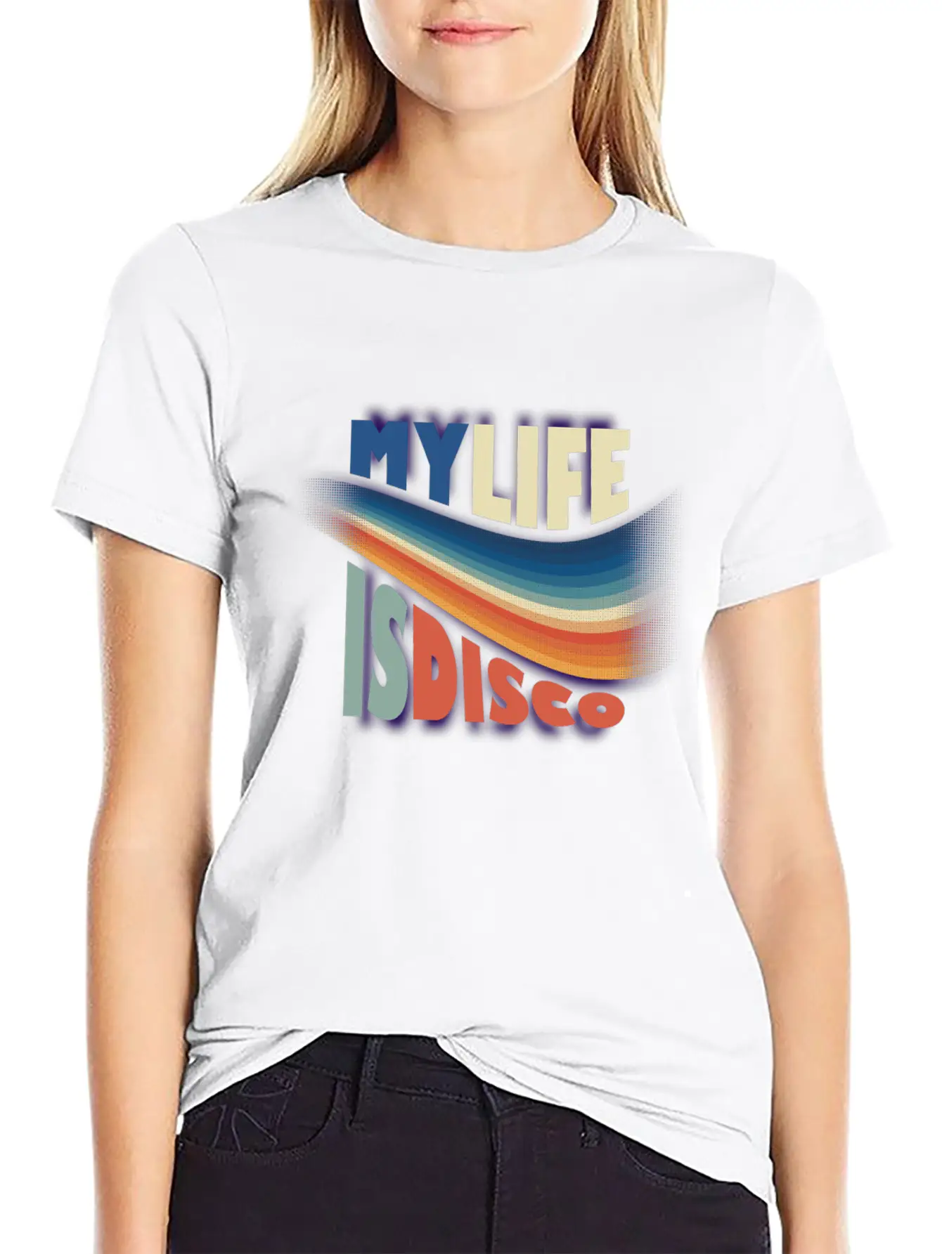 My Life Is Disco Essential Cotton Tee For Daily Outfits – Unisex Style