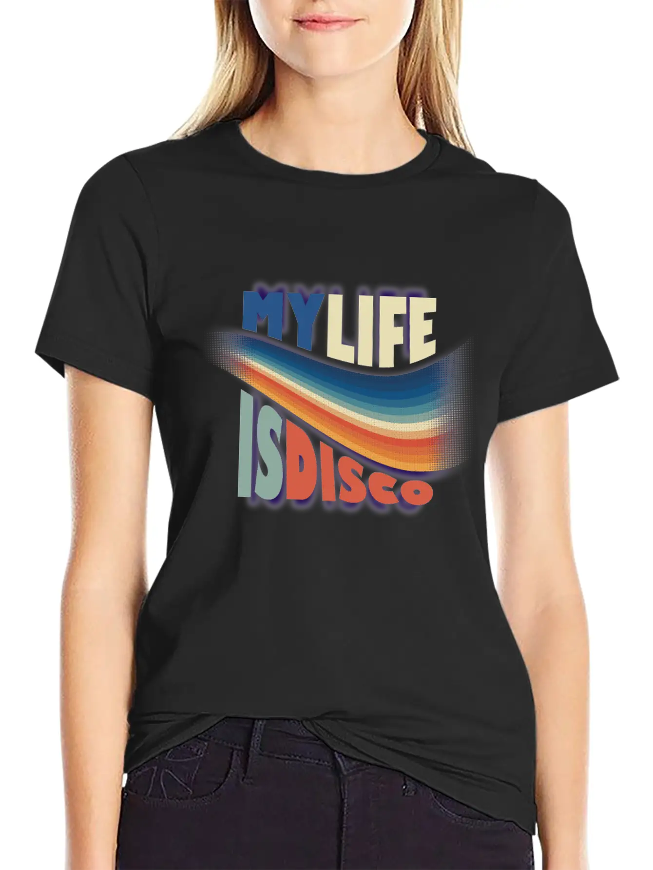 My Life Is Disco Essential Cotton Tee For Daily Outfits – Unisex Style