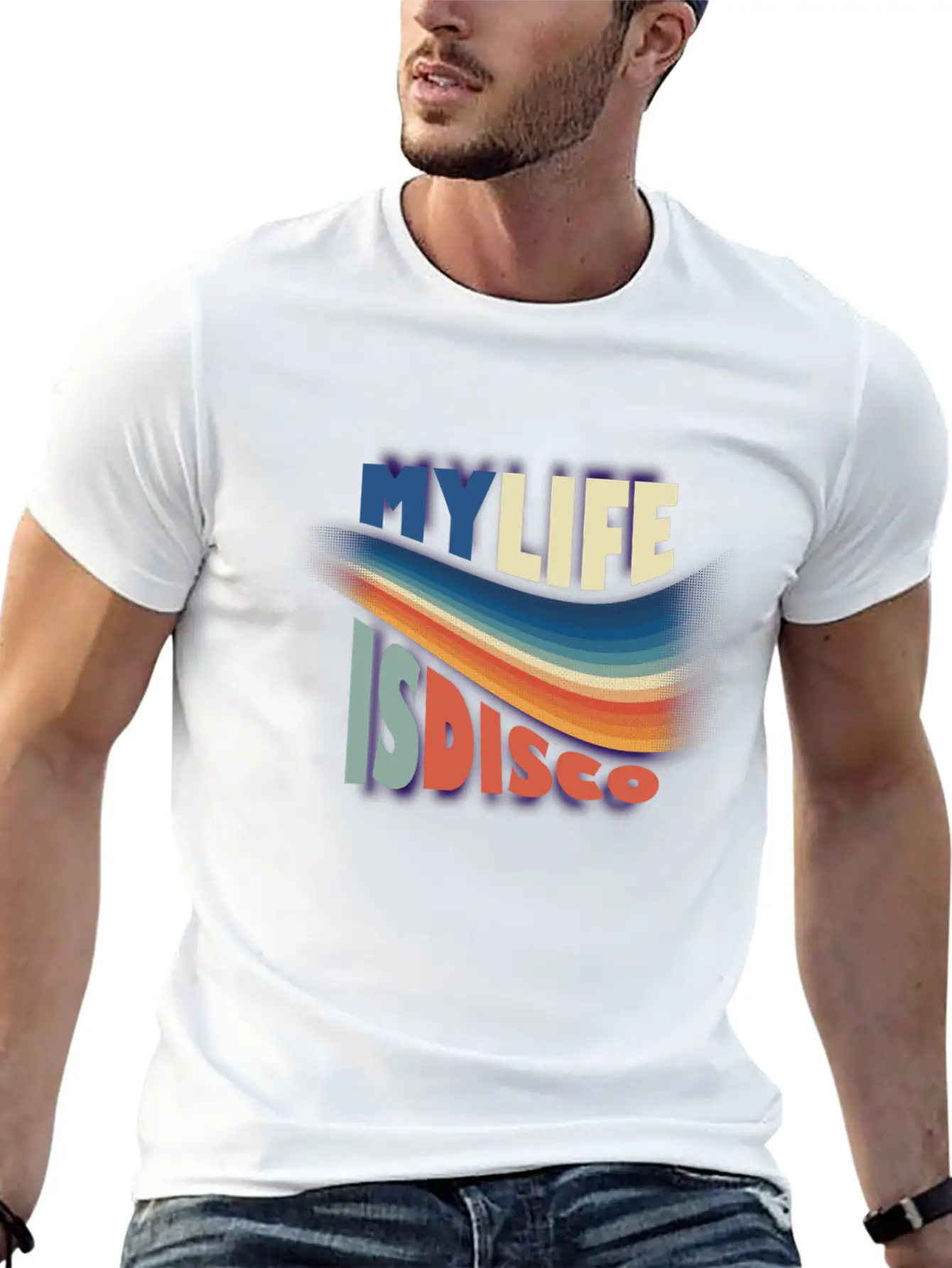 My Life Is Disco Essential Cotton Tee For Daily Outfits – Unisex Style