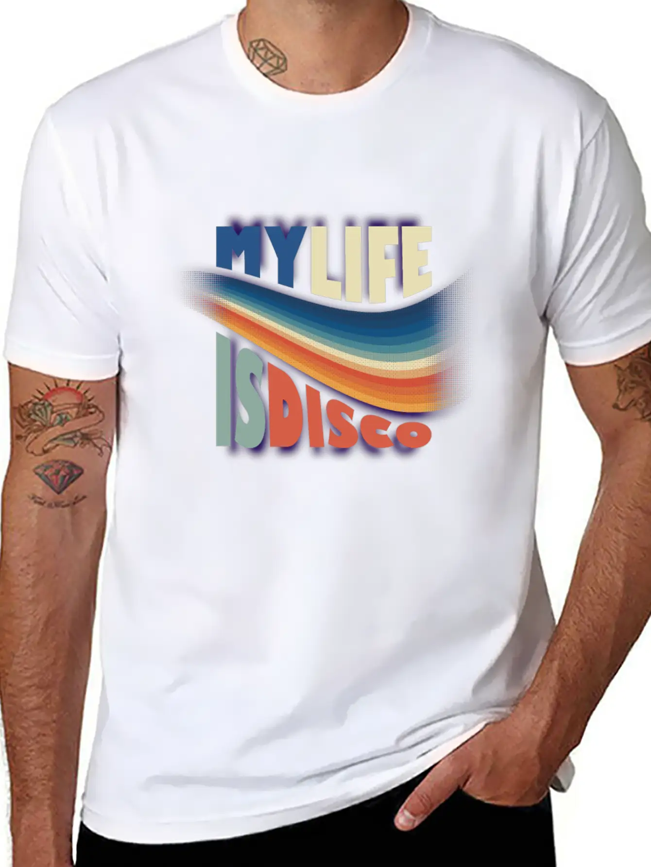 My Life Is Disco Essential Cotton Tee For Daily Outfits – Unisex Style