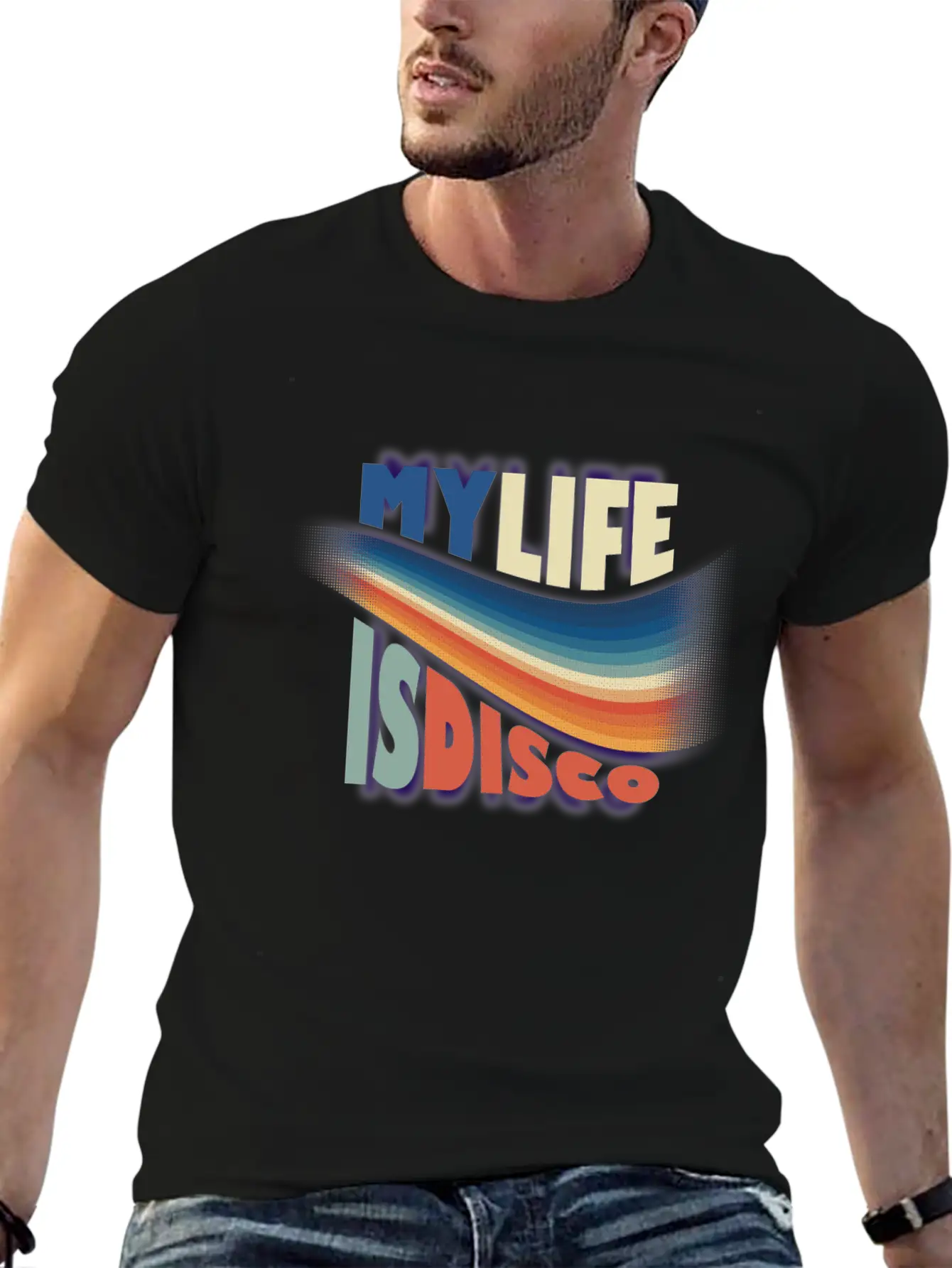 My Life Is Disco Essential Cotton Tee For Daily Outfits – Unisex Style