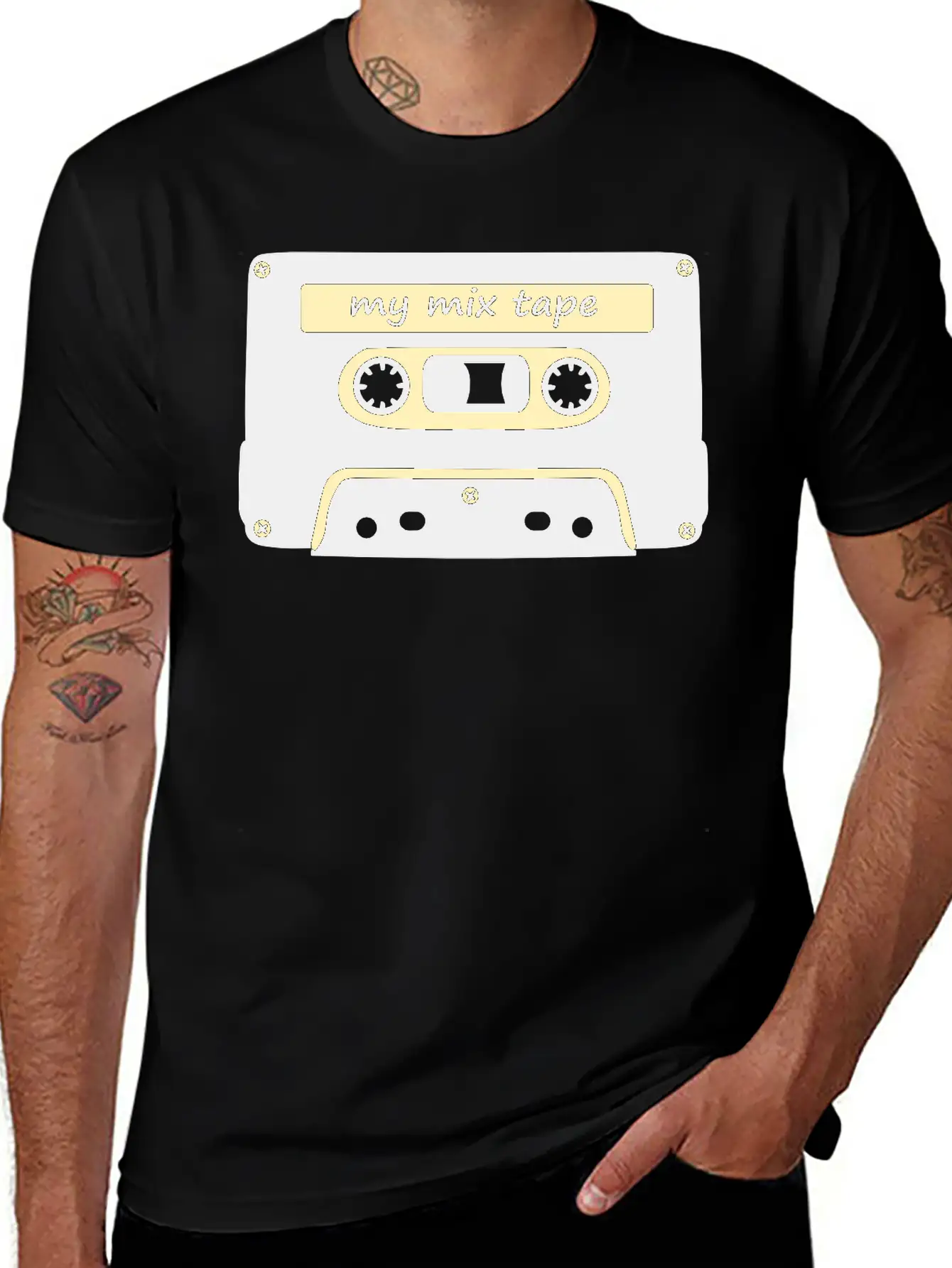 My Mix Tape - Retro Music Cassette Lightweight Cotton T-Shirt – Daily Comfort Graphic Shirt