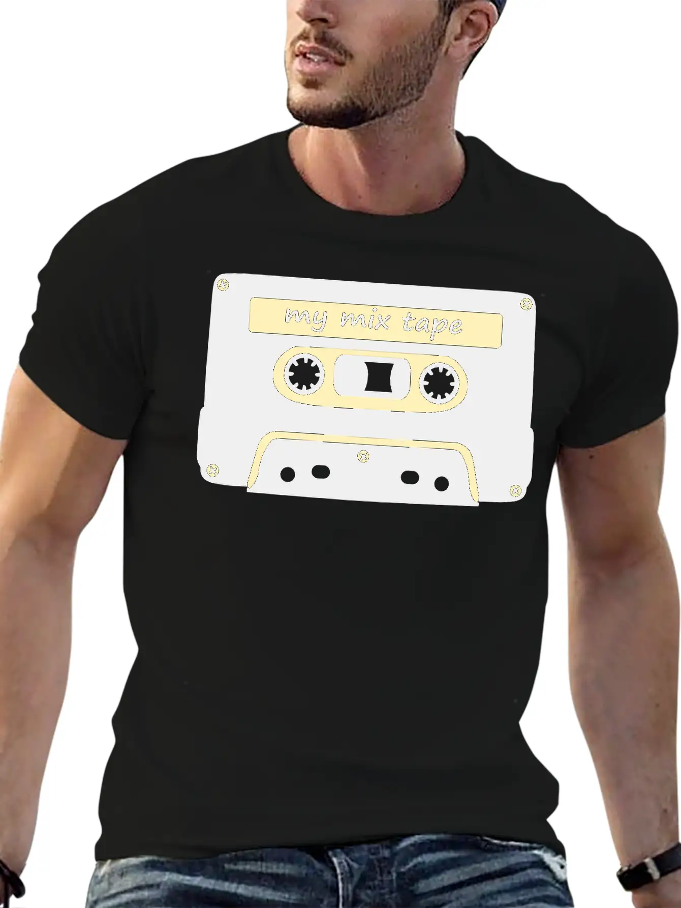 My Mix Tape - Retro Music Cassette Lightweight Cotton T-Shirt – Daily Comfort Graphic Shirt