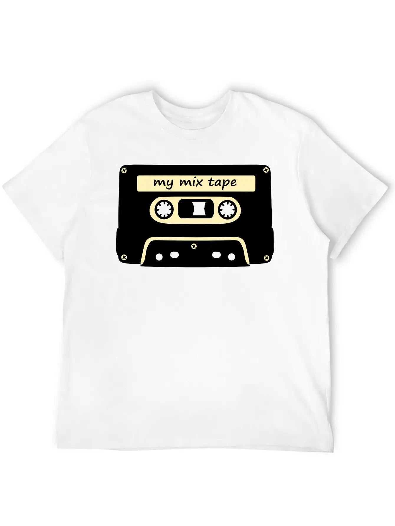 My Mix Tape - Retro Music Cassette Lightweight Cotton T-Shirt – Daily Comfort Graphic Shirt