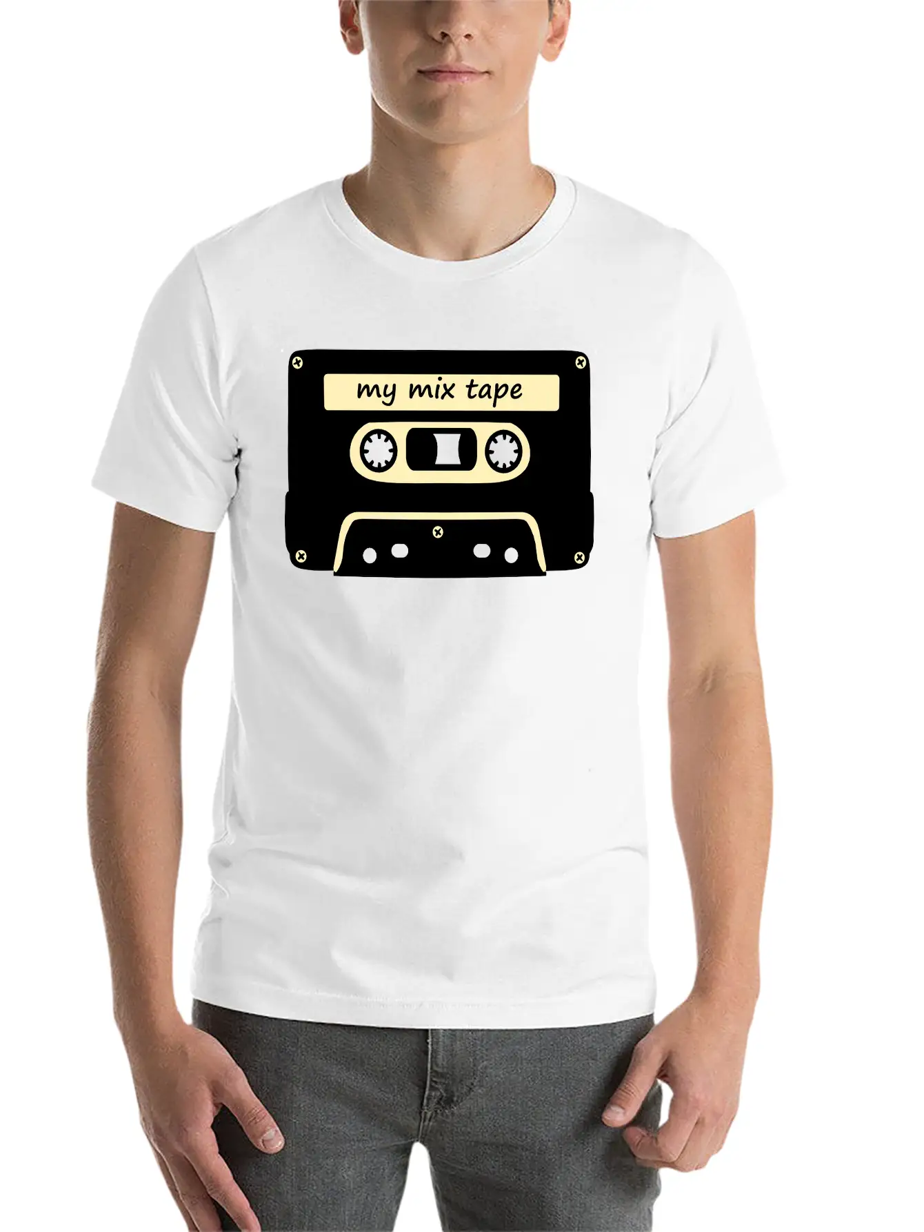 My Mix Tape - Retro Music Cassette Lightweight Cotton T-Shirt – Daily Comfort Graphic Shirt