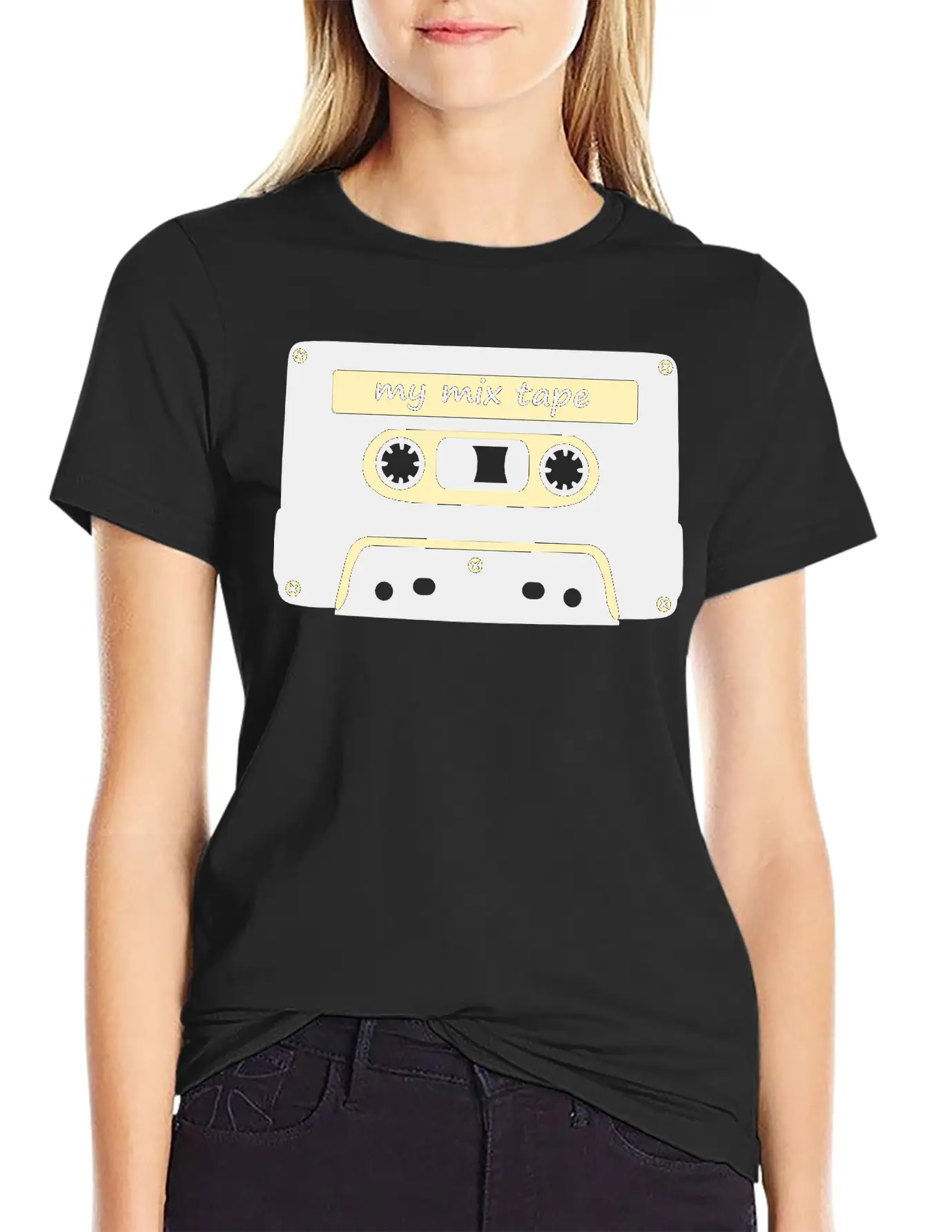 My Mix Tape - Retro Music Cassette Lightweight Cotton T-Shirt – Daily Comfort Graphic Shirt