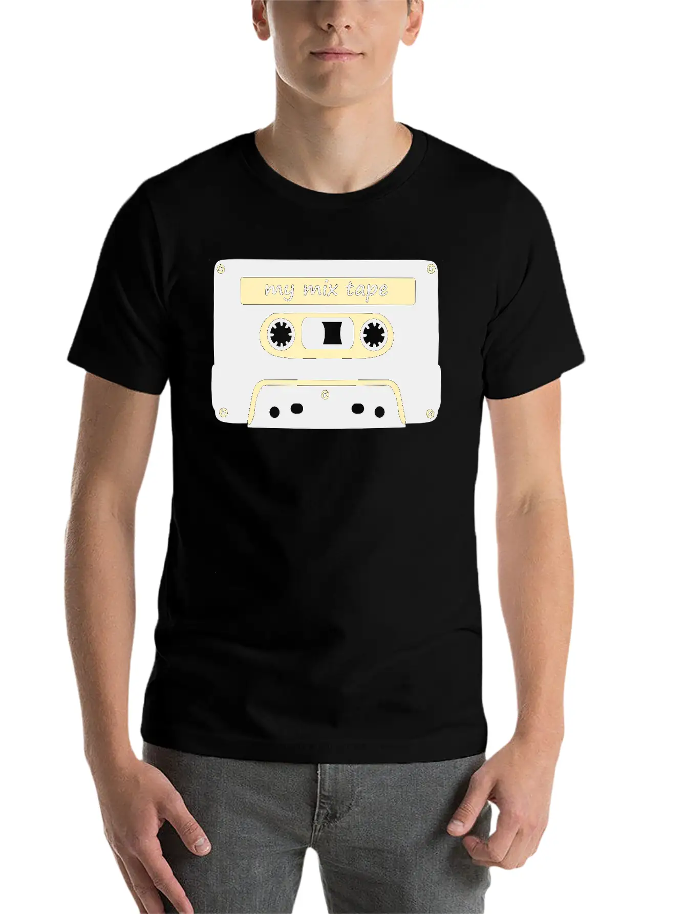 My Mix Tape - Retro Music Cassette Lightweight Cotton T-Shirt – Daily Comfort Graphic Shirt