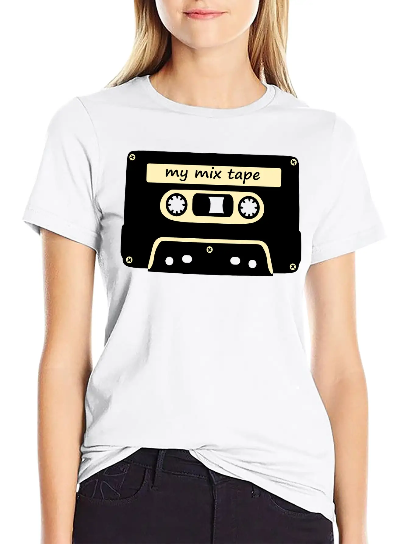 My Mix Tape - Retro Music Cassette Lightweight Cotton T-Shirt – Daily Comfort Graphic Shirt