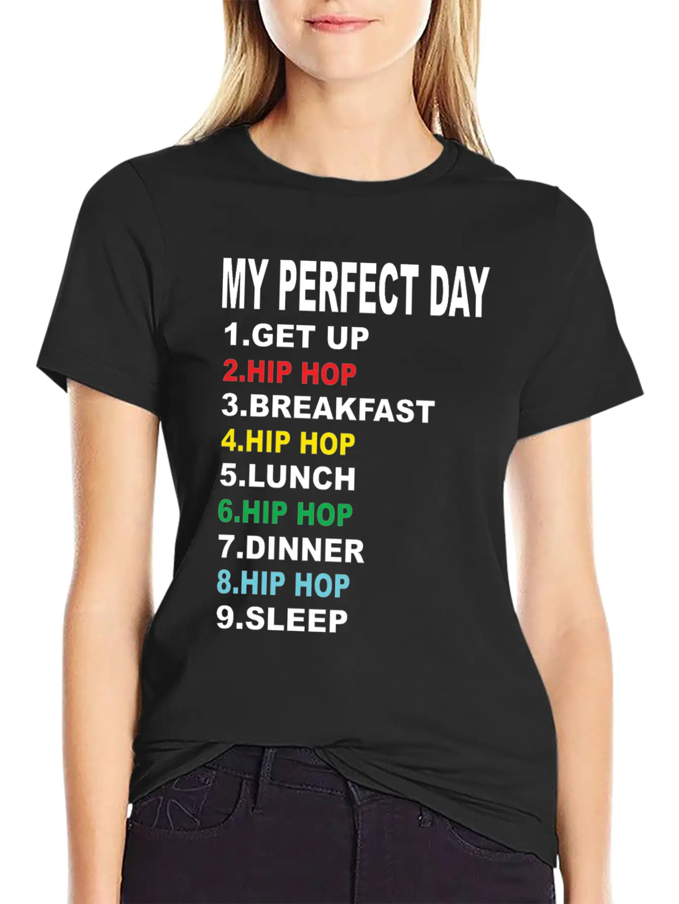 My Perfect Day Hip Hop Soft Cotton Short Sleeve Tee – Unisex Wardrobe Staple