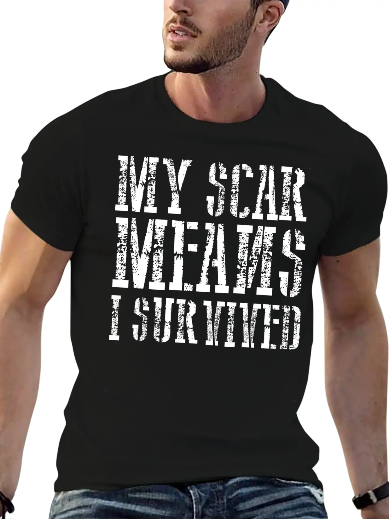 My Scar Means I Survived 2 Unisex Casual T-Shirt – Clean Design For Daily Comfort