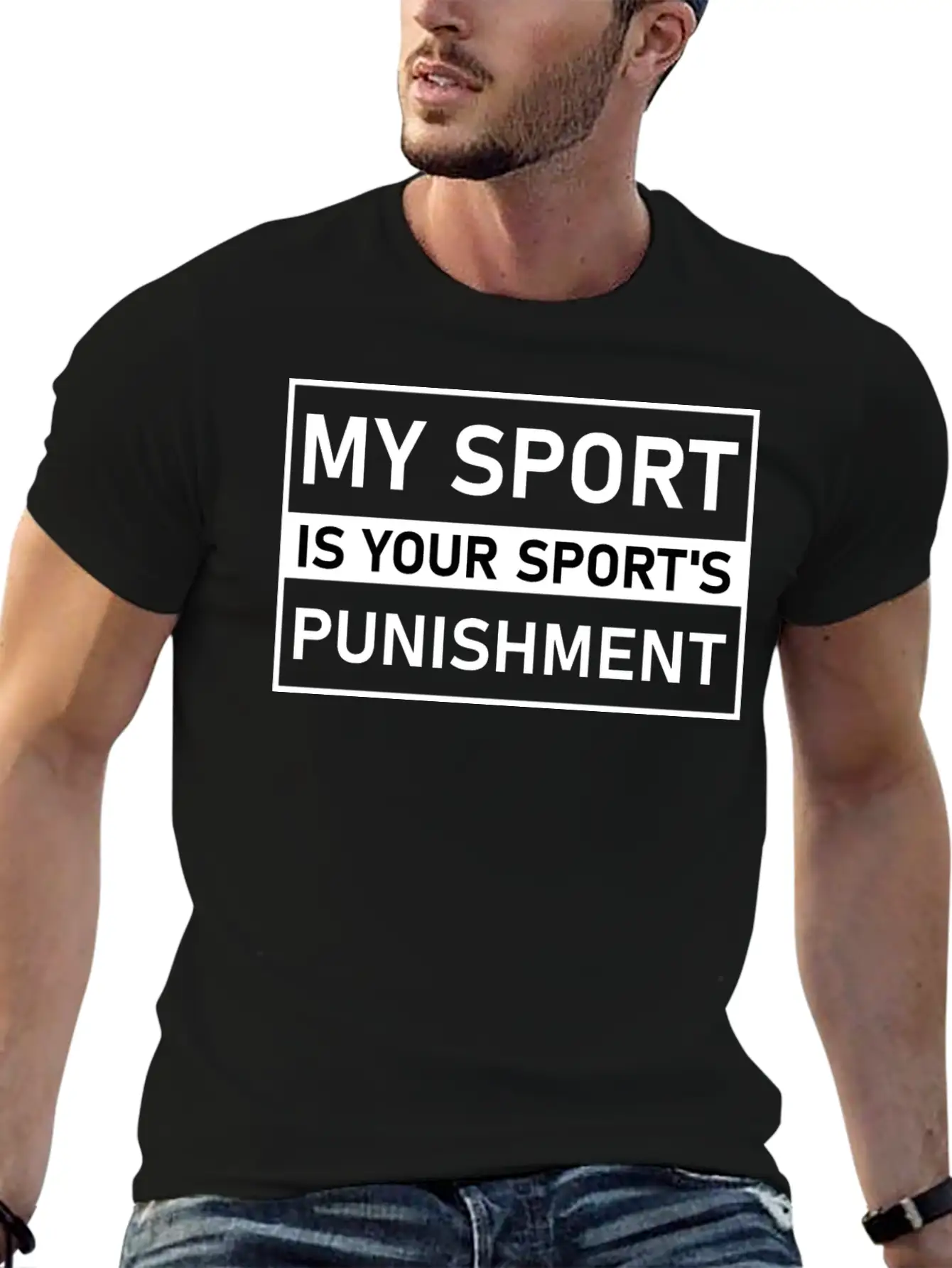 My Sport Is Your Sport's Punishment Cross Country Modern Fit Casual T-Shirt – Clean And Versatile Design
