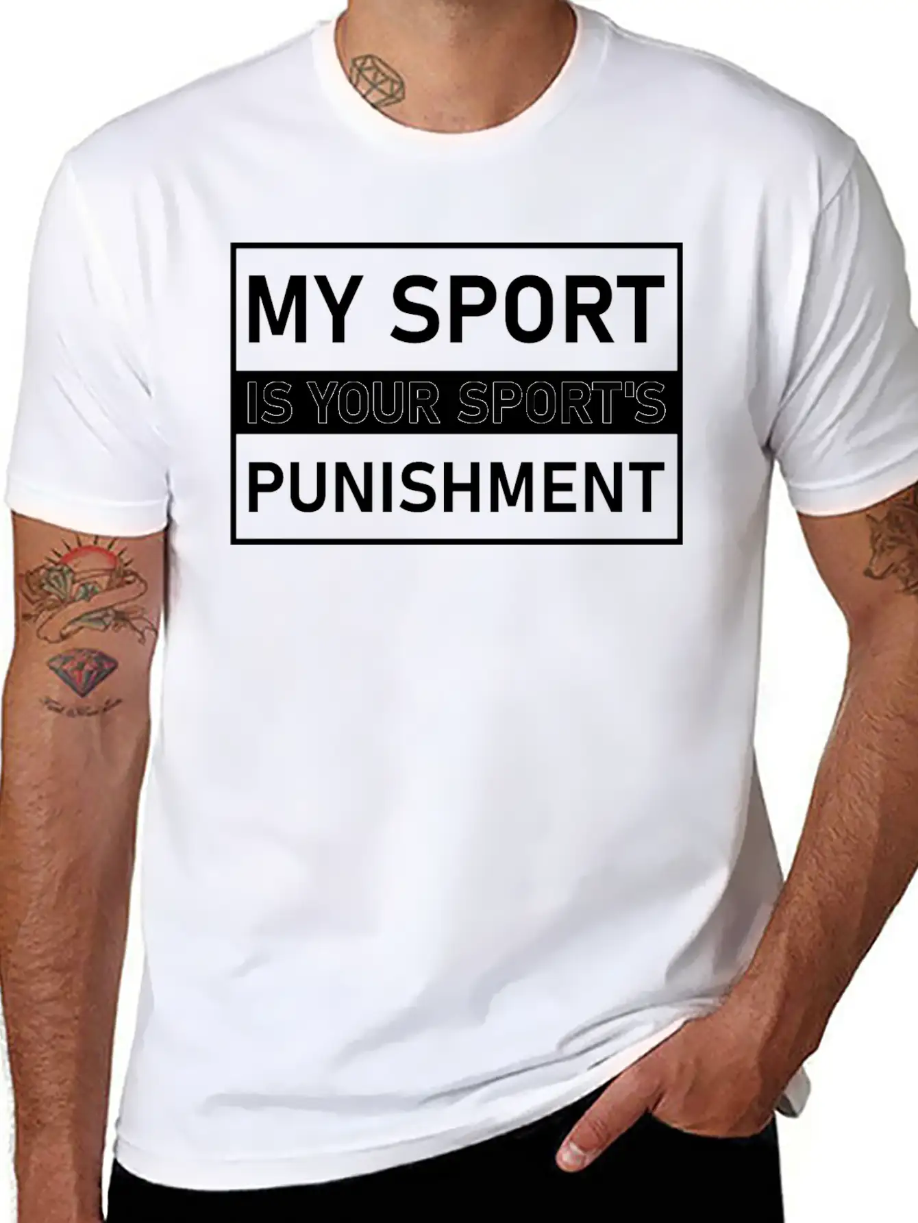 My Sport Is Your Sport's Punishment Cross Country Modern Fit Casual T-Shirt – Clean And Versatile Design