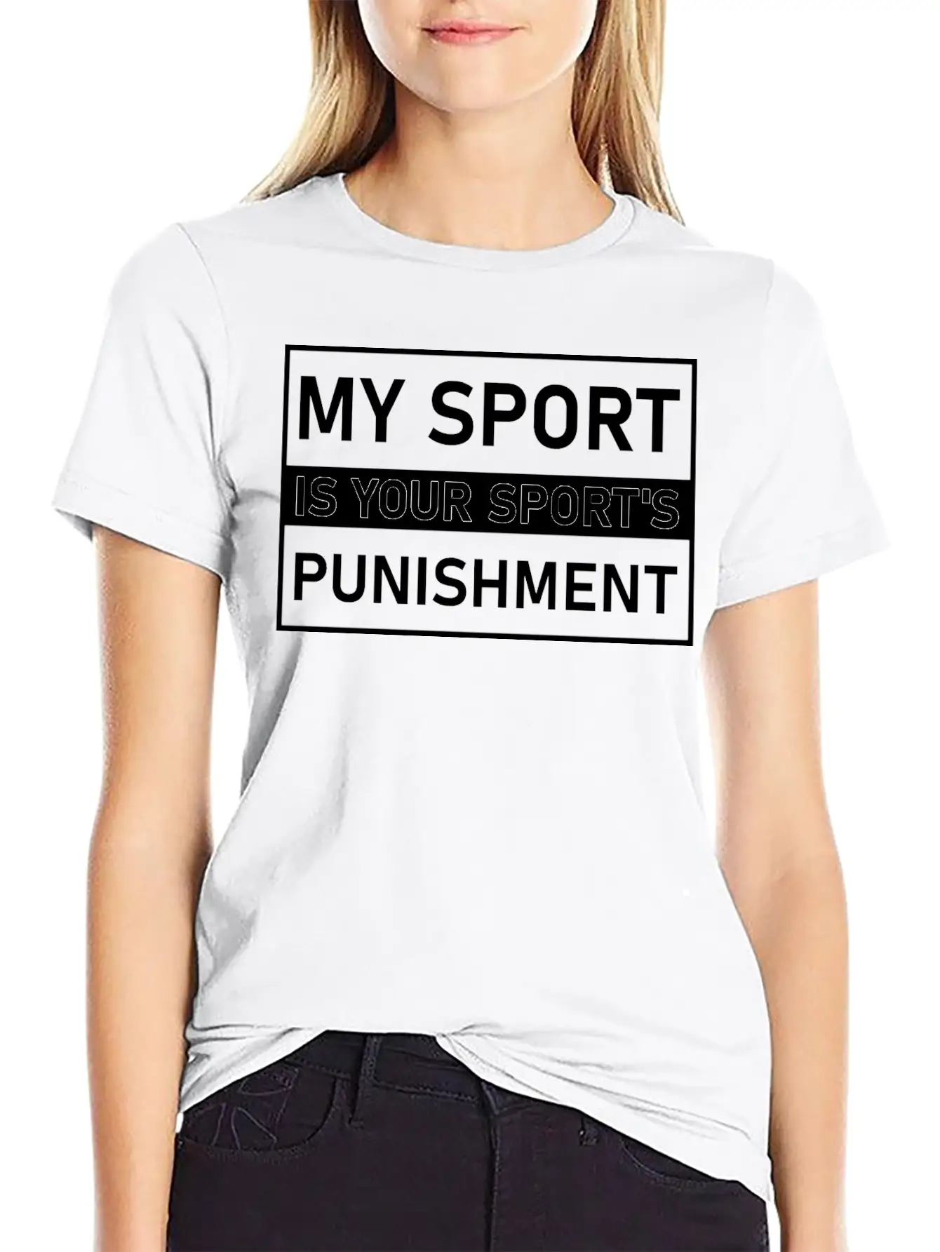 My Sport Is Your Sport's Punishment Cross Country Modern Fit Casual T-Shirt – Clean And Versatile Design