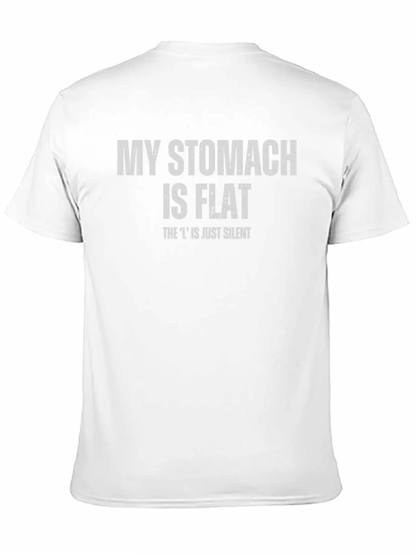 My Stomach Is Flat Unisex Casual T-Shirt – Clean Design For Daily Comfort