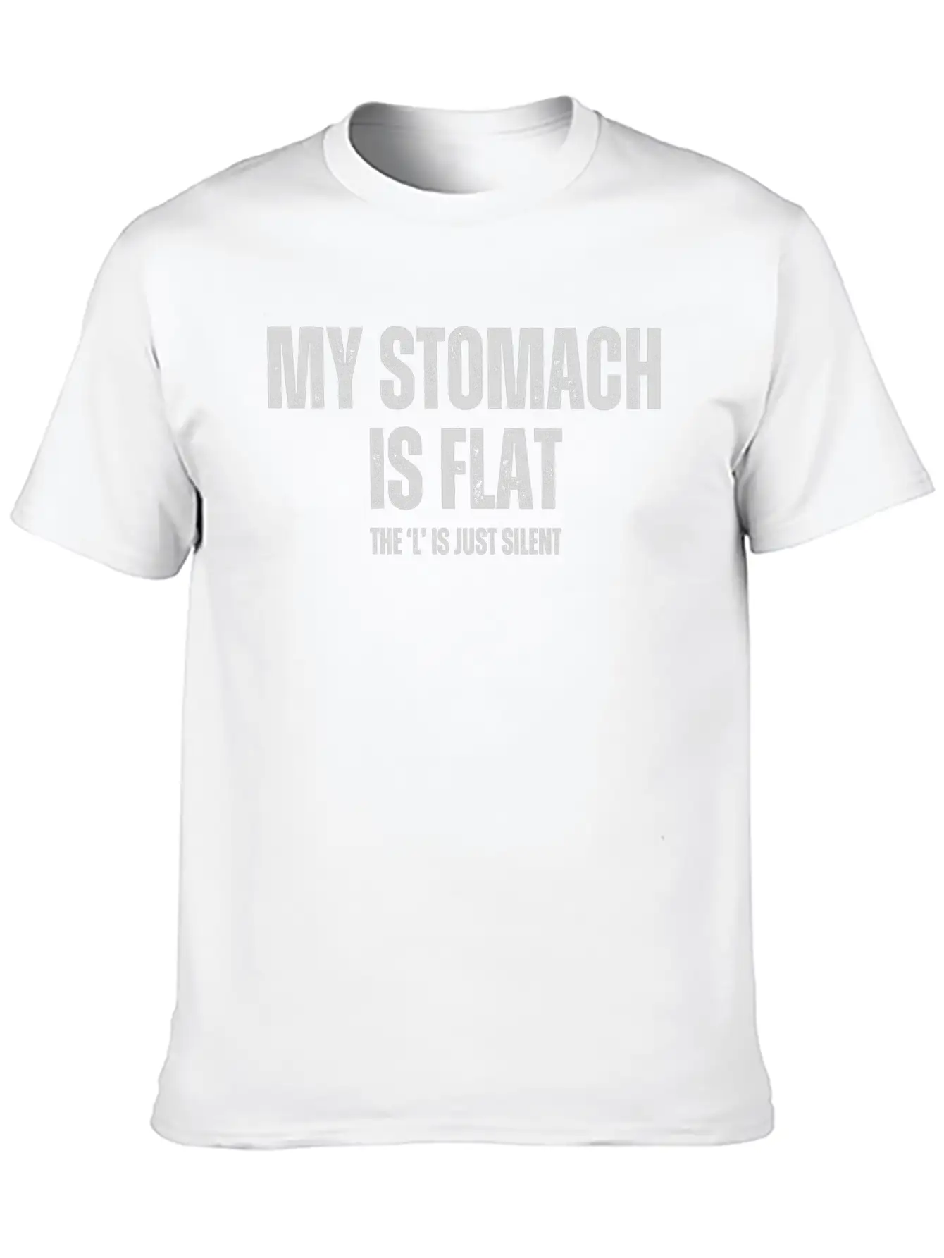 My Stomach Is Flat Unisex Casual T-Shirt – Clean Design For Daily Comfort