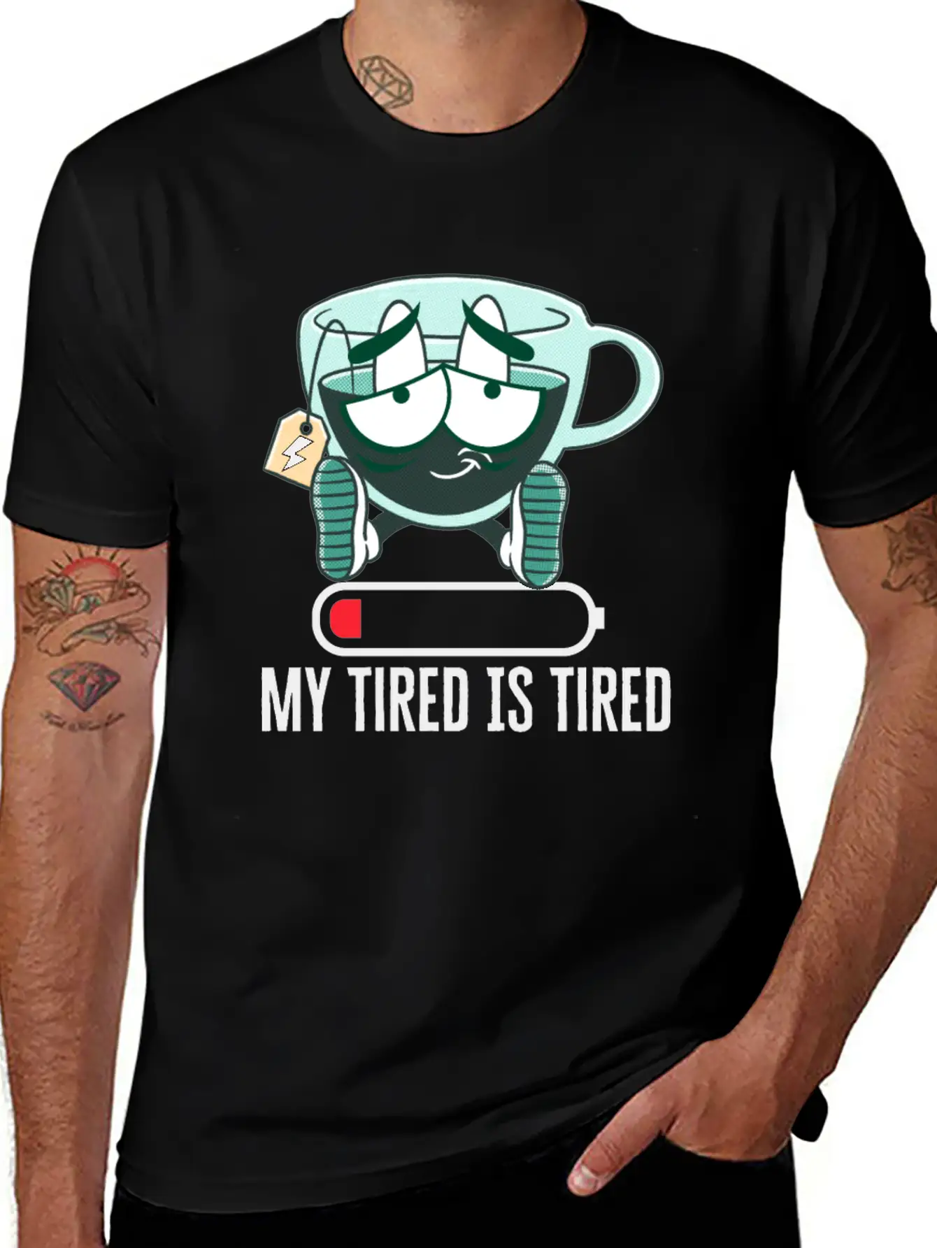 My Tired IS Tired W Classic Fit Graphic Tee For Daily Comfort – Unisex Cotton Shirt