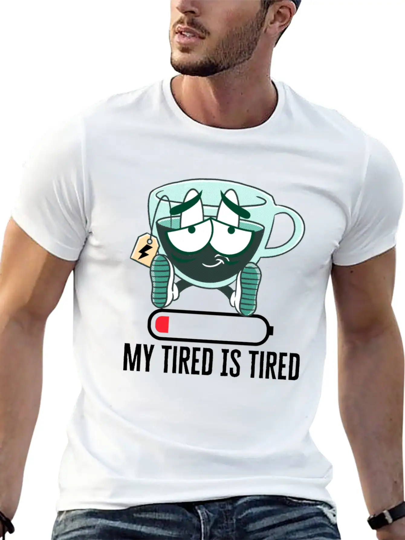 My Tired IS Tired W Classic Fit Graphic Tee For Daily Comfort – Unisex Cotton Shirt