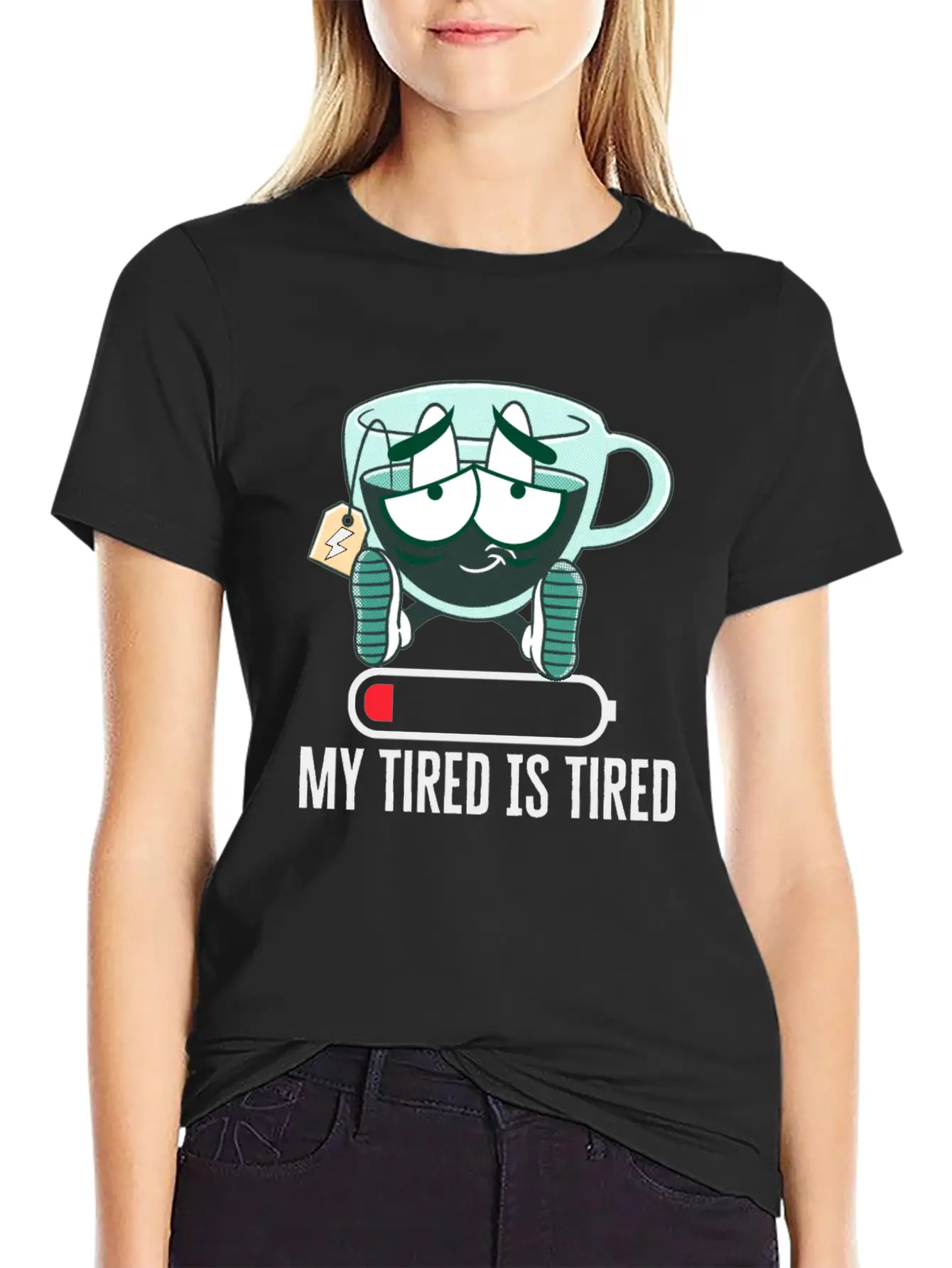 My Tired IS Tired W Classic Fit Graphic Tee For Daily Comfort – Unisex Cotton Shirt