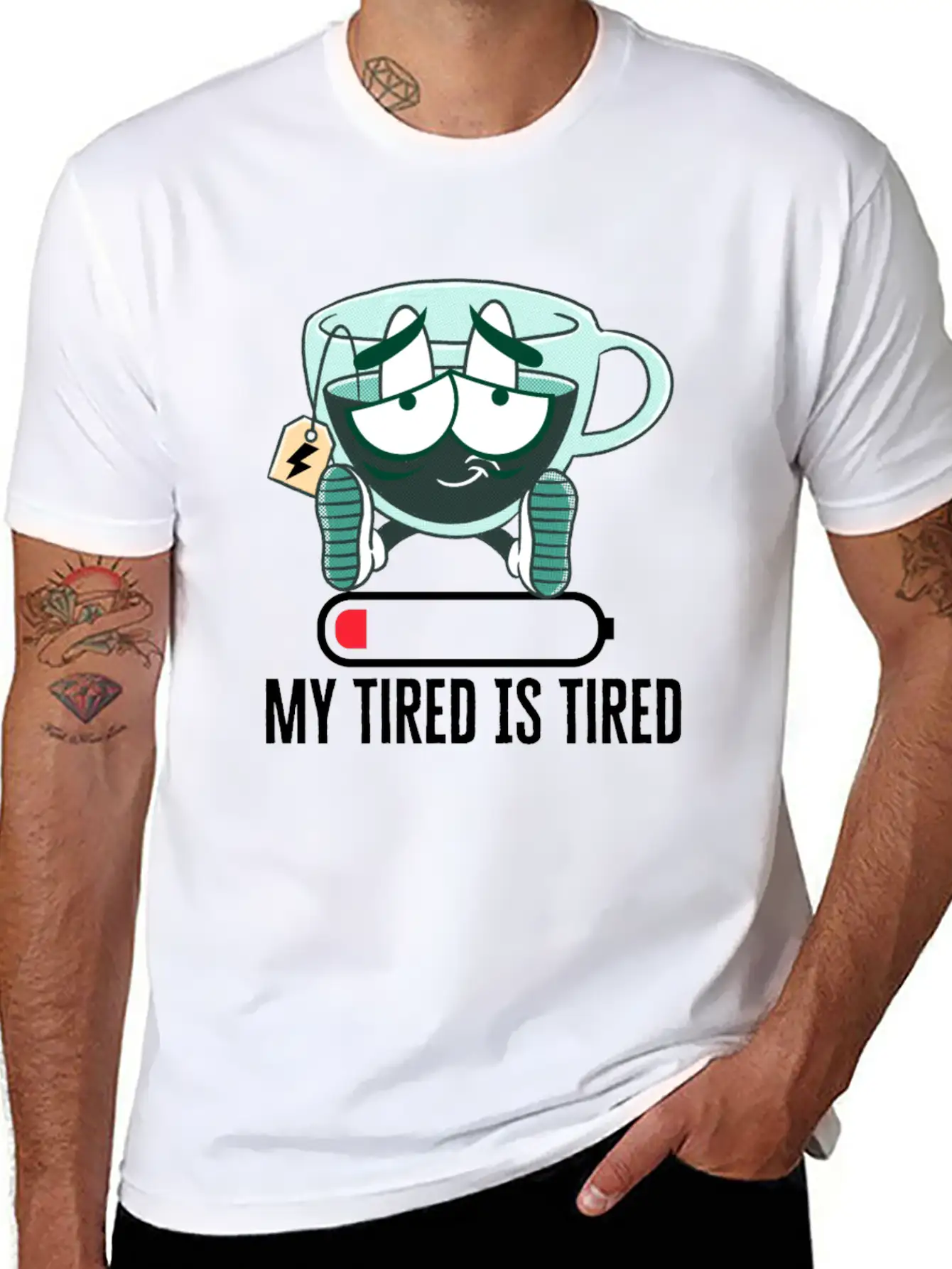 My Tired IS Tired W Classic Fit Graphic Tee For Daily Comfort – Unisex Cotton Shirt