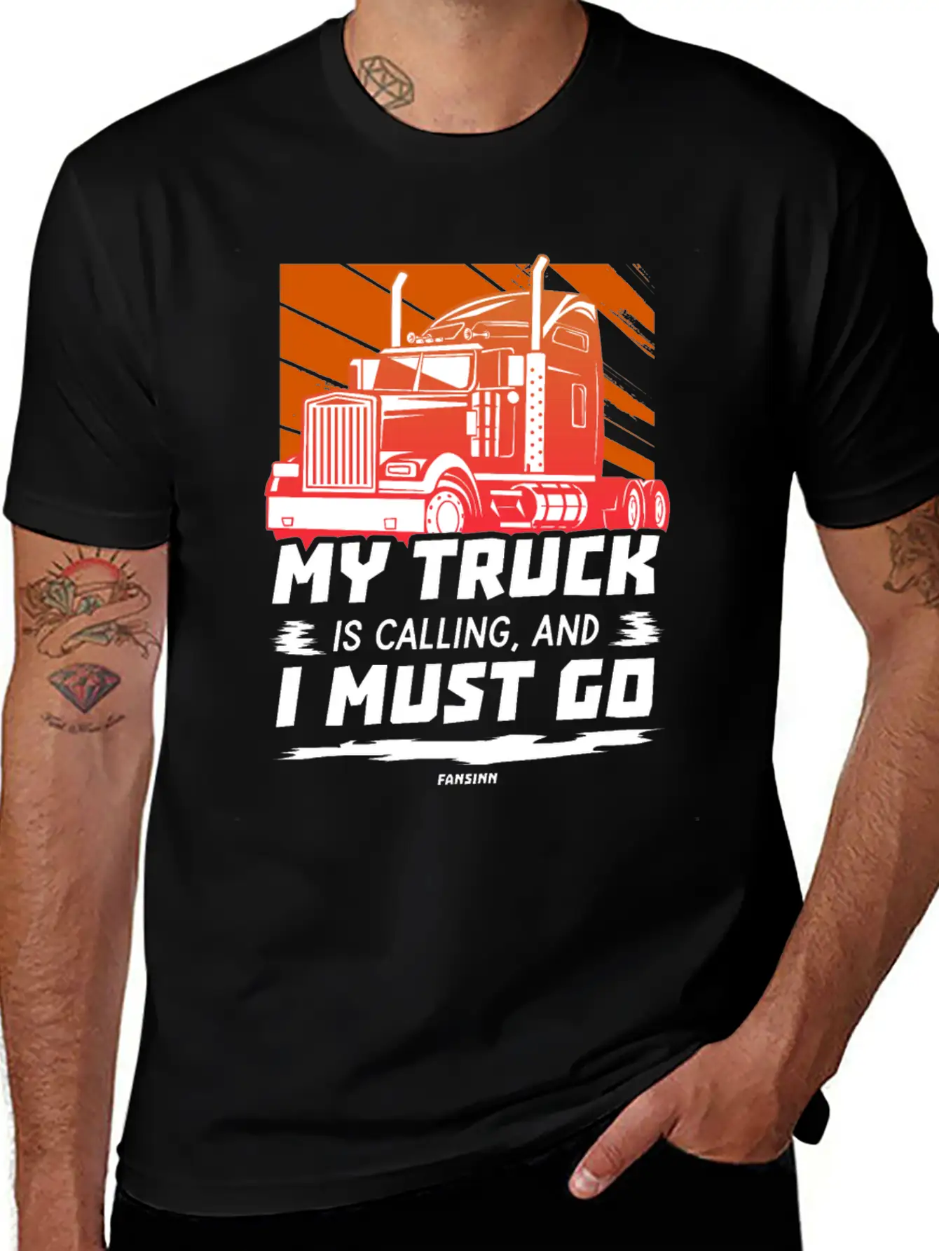 My Truck Is Calling And I Must Go Unisex Casual T-Shirt – Clean Design For Daily Comfort