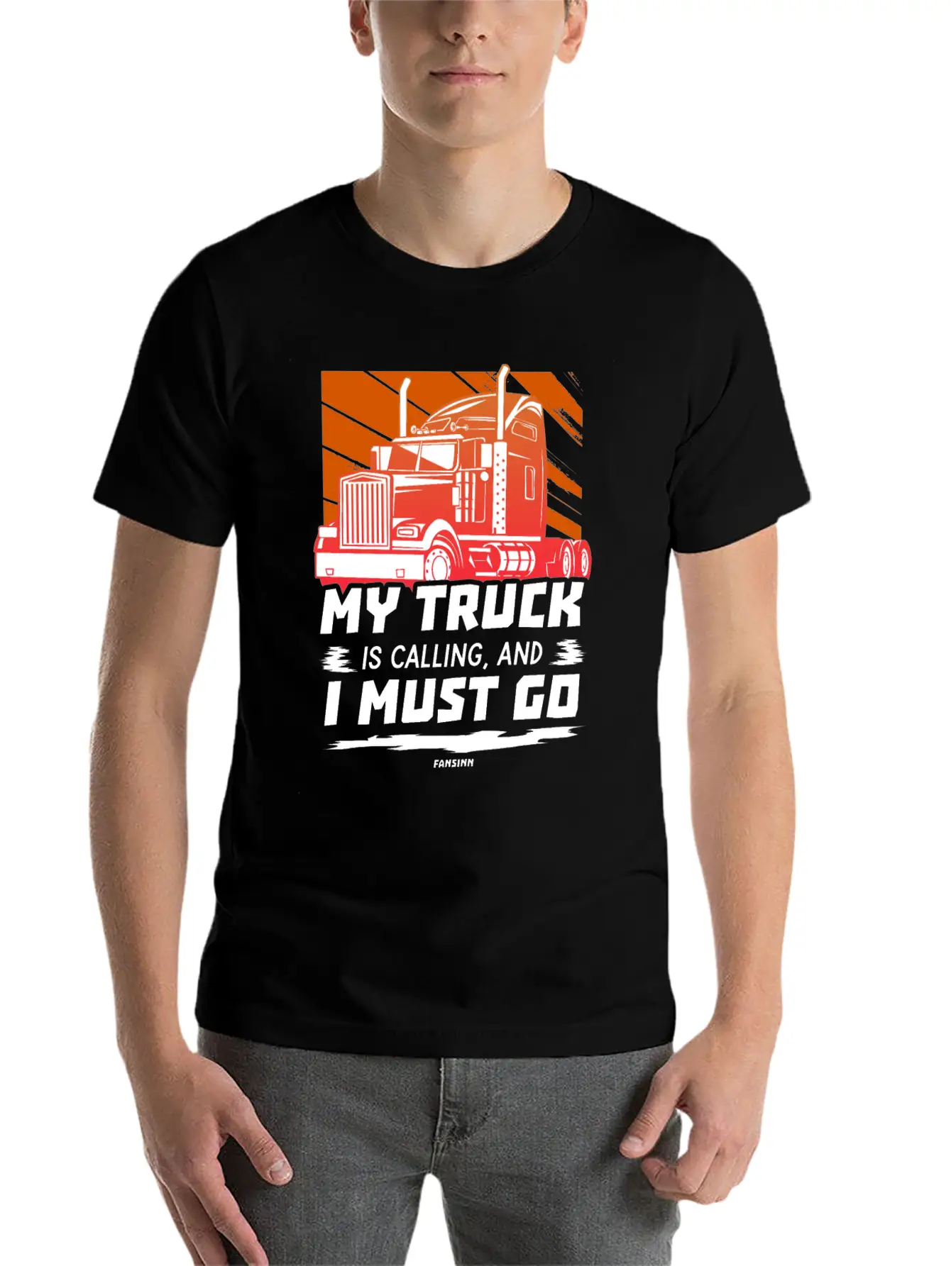 My Truck Is Calling And I Must Go Unisex Casual T-Shirt – Clean Design For Daily Comfort