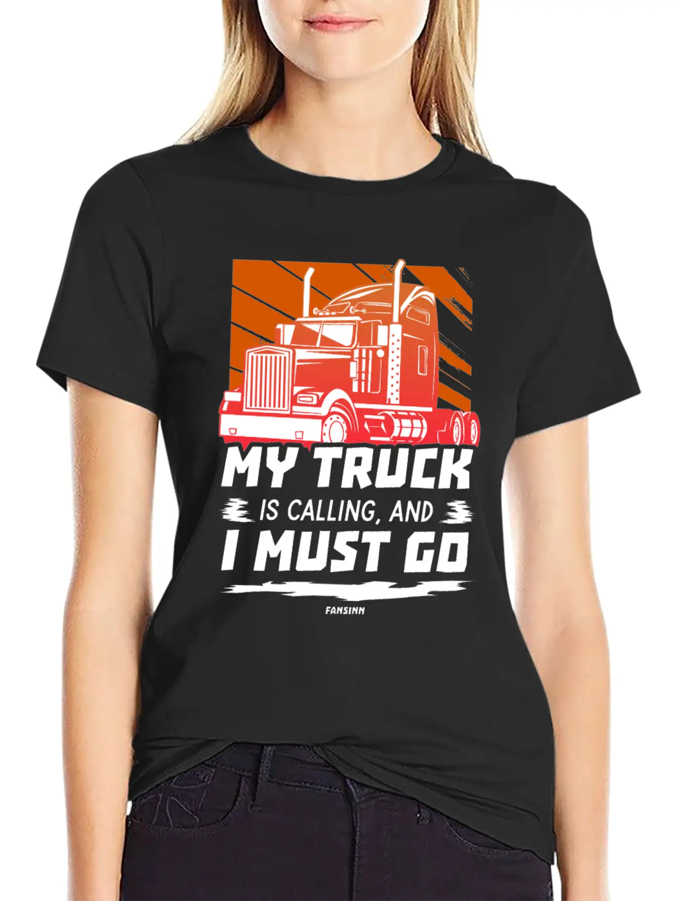 My Truck Is Calling And I Must Go Unisex Casual T-Shirt – Clean Design For Daily Comfort